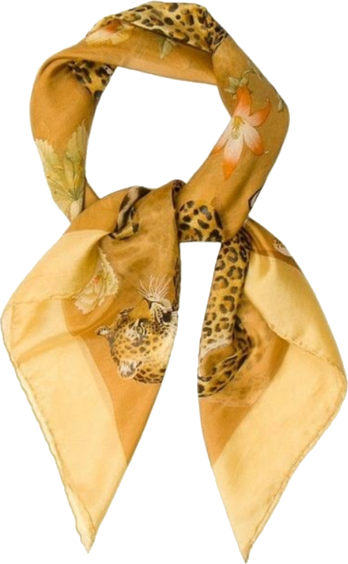 Bandana na May Ginintuang Leopard Print Wallpaper
