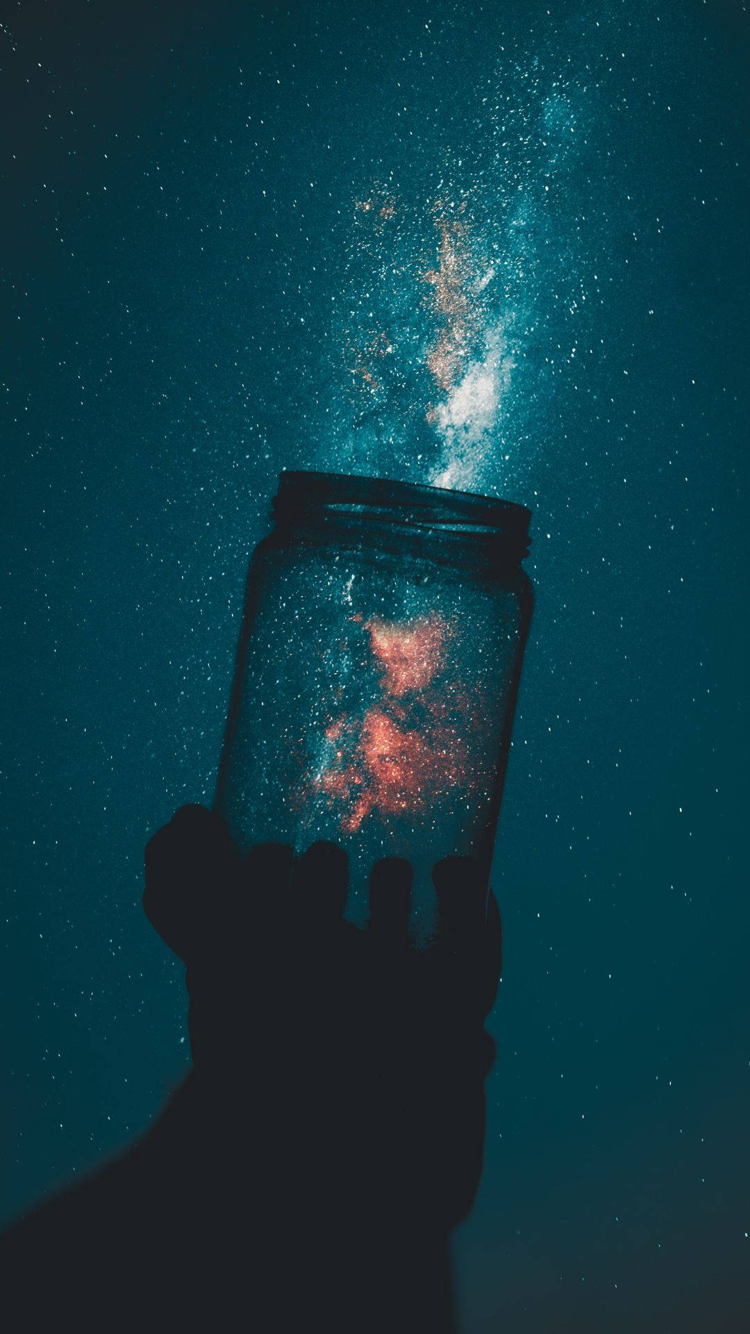 Banga na Walang Laman sa Nakatutuwang Galaxy Wallpaper