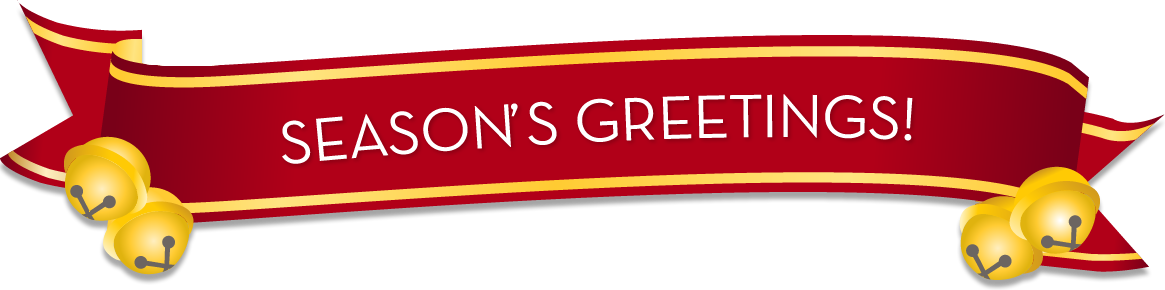 Banner ng Pagbati ng Panahon na may mga Kampana Wallpaper
