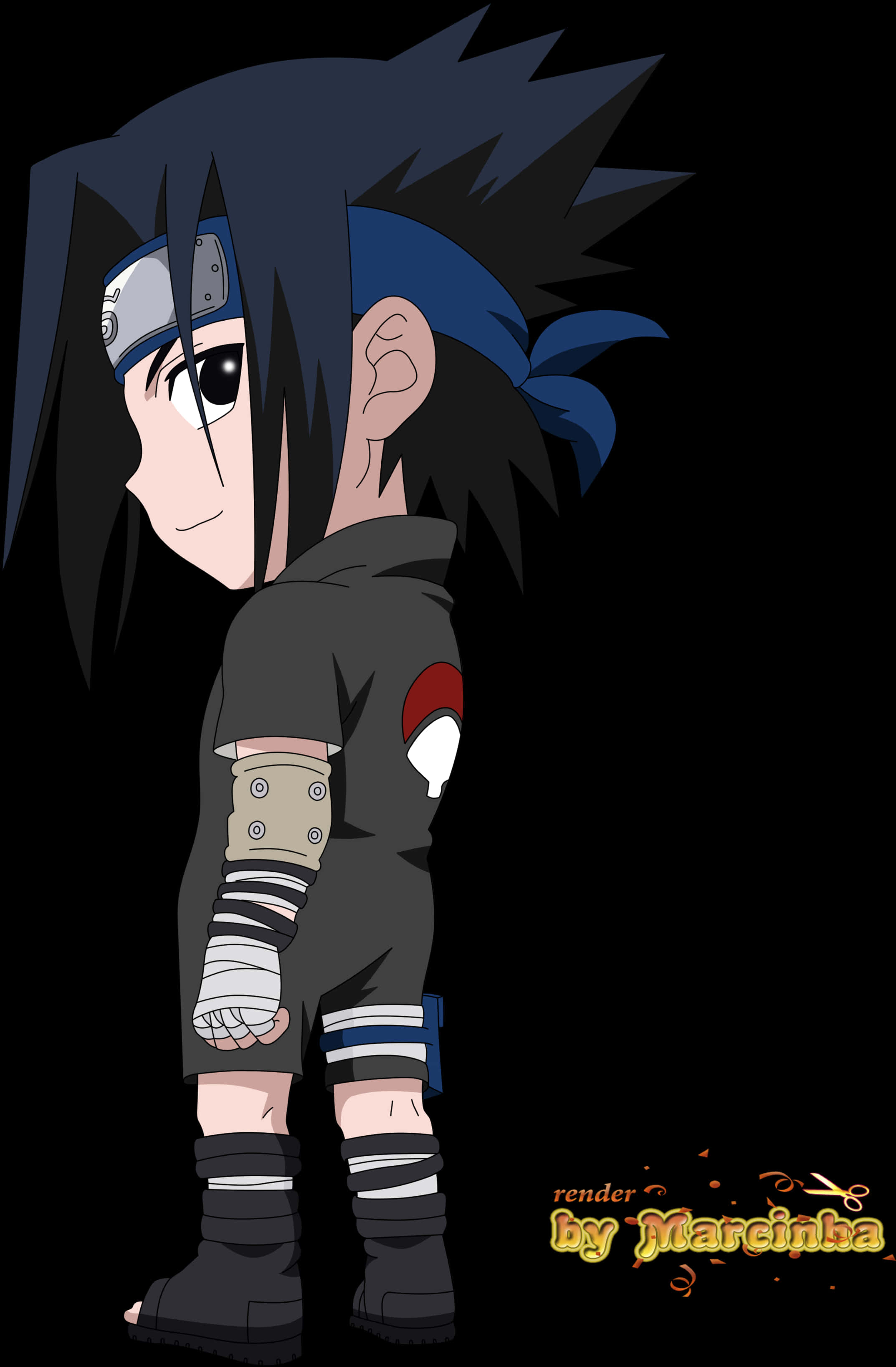 Batang Sasuke Uchiha na Anime Character Wallpaper