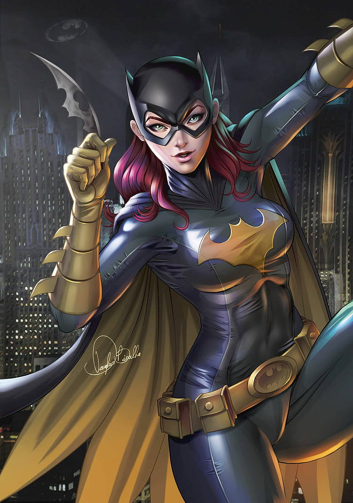 Batgirl Nagpapakita Para sa Batman Arkham Knight iPhone Wallpaper