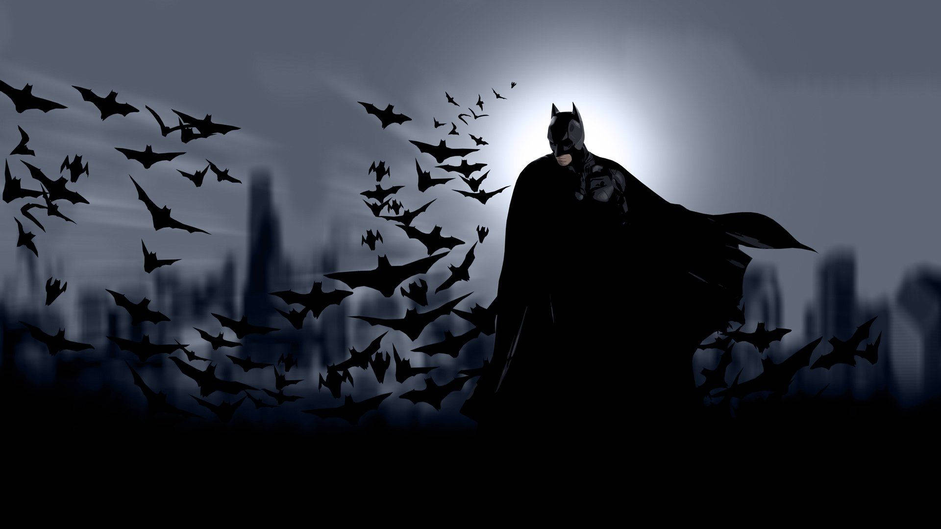 Batman- Ang Dark Knight ay Sumasalakay sa Gotham City Wallpaper