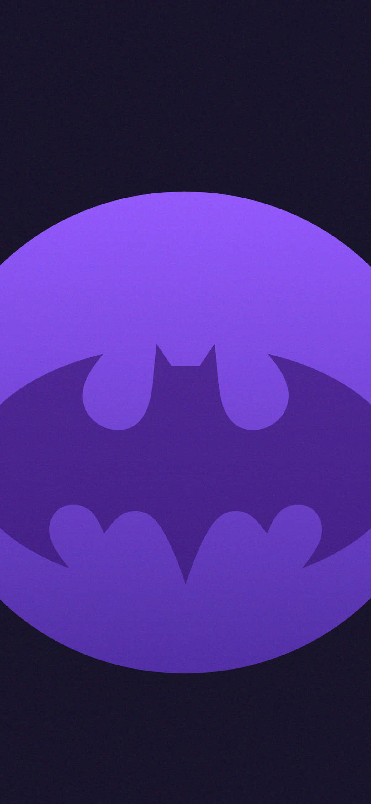 Batman Logo Mauve Background Wallpaper