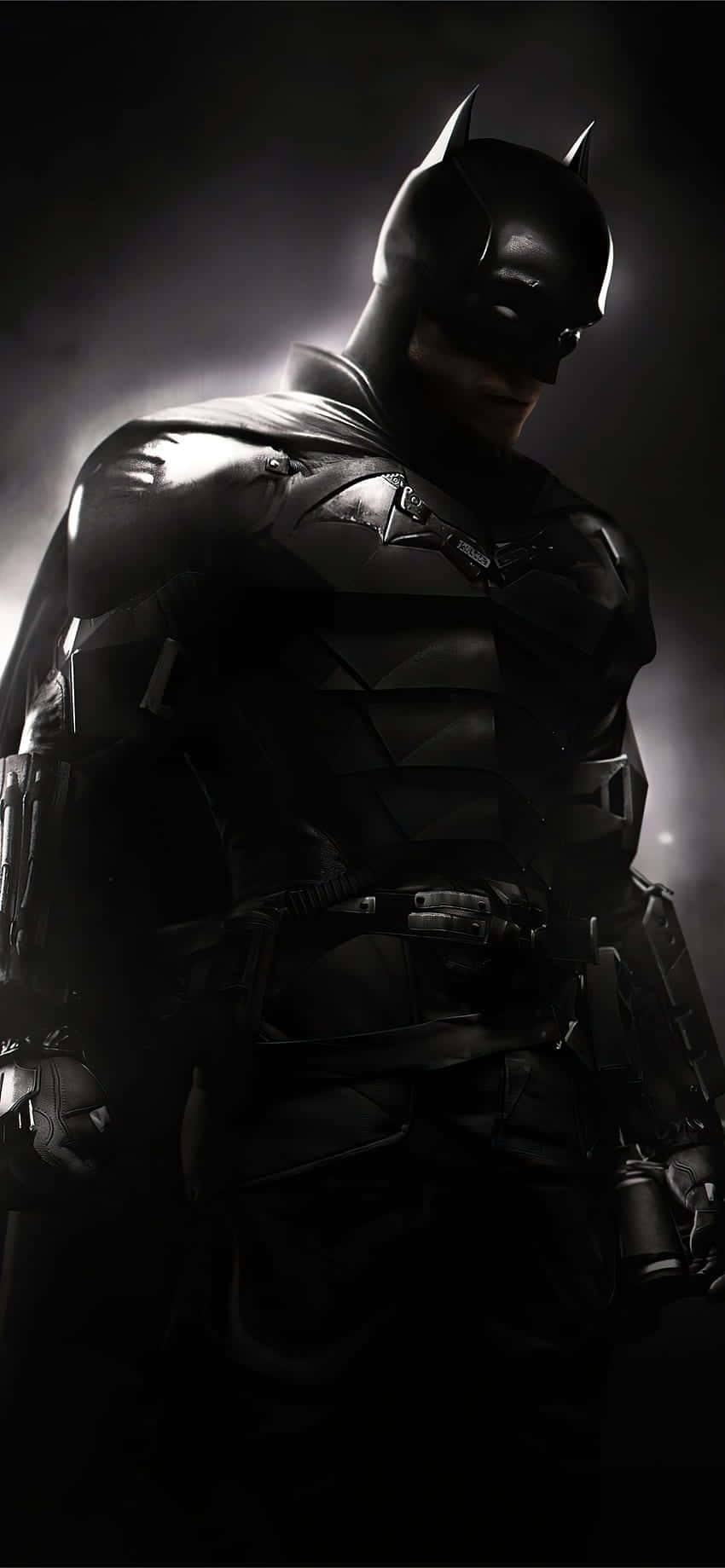 Logo ng Batman sa Itim na iPhone Wallpaper