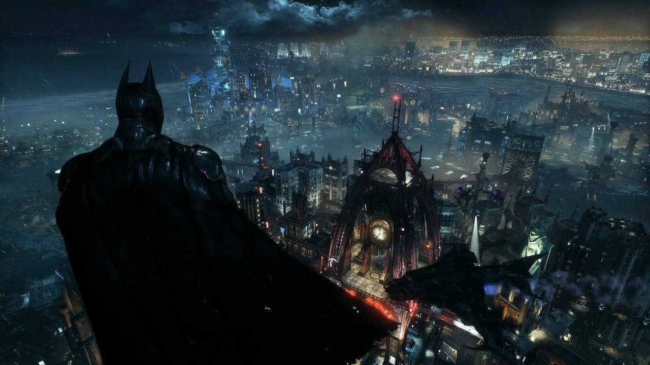 Batman na Nagmamasid sa Gotham Wallpaper