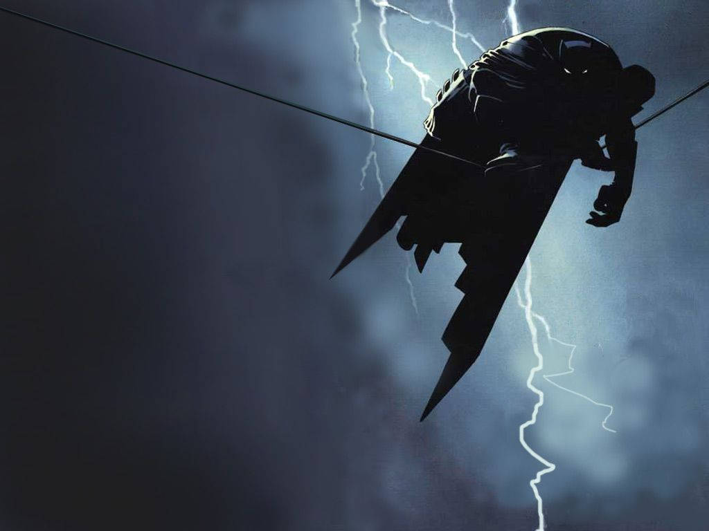 Batman sa Kable na may Kidlat Wallpaper