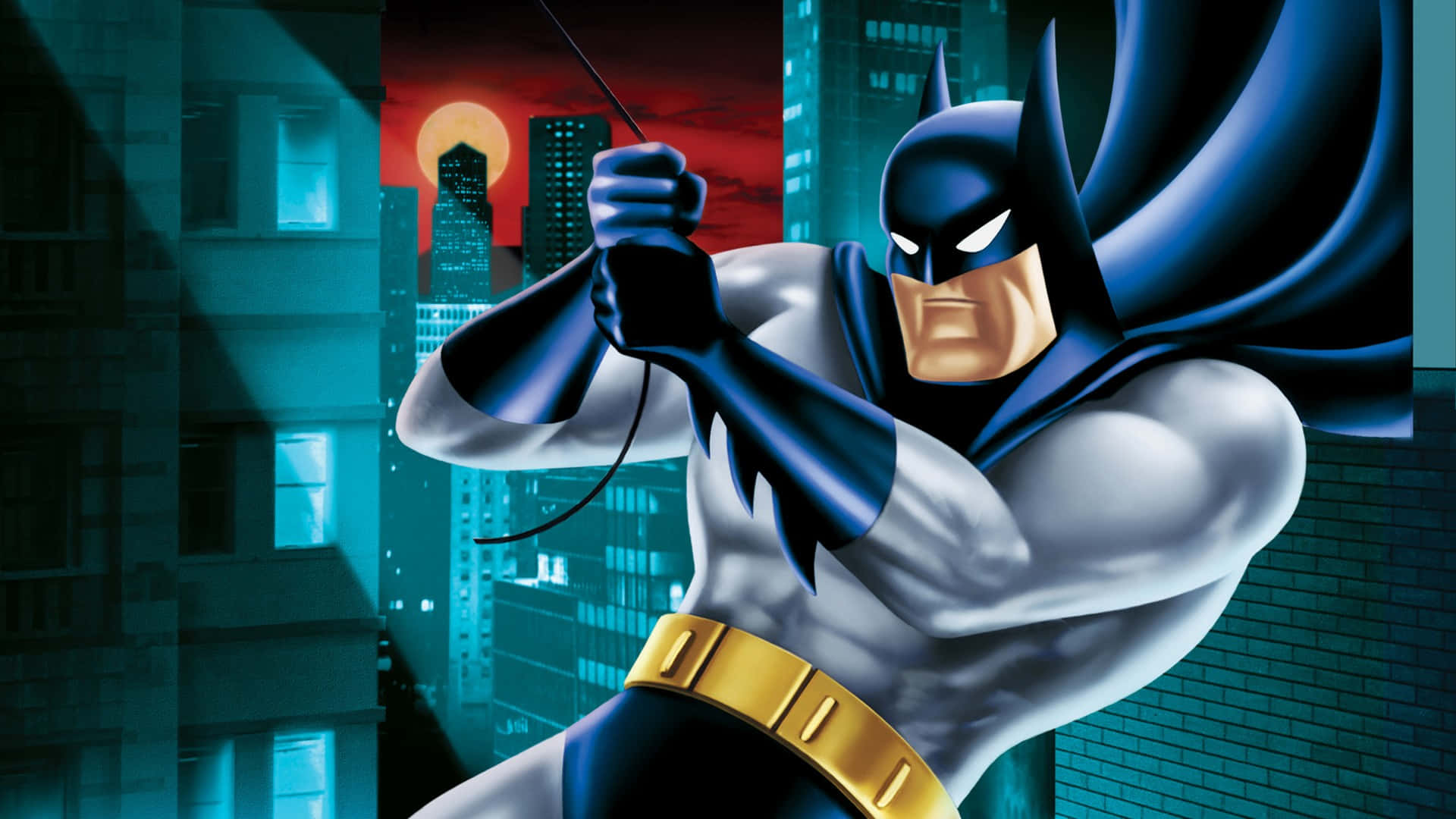 Batman The Animated Series Nakahawak sa Lubid Wallpaper