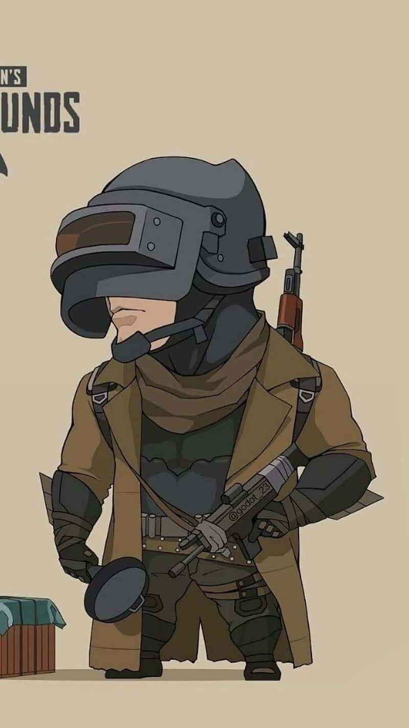 Beige Brown Aesthetic Animated Pixel 3 Playerunknown's Battlegrounds Background Wallpaper