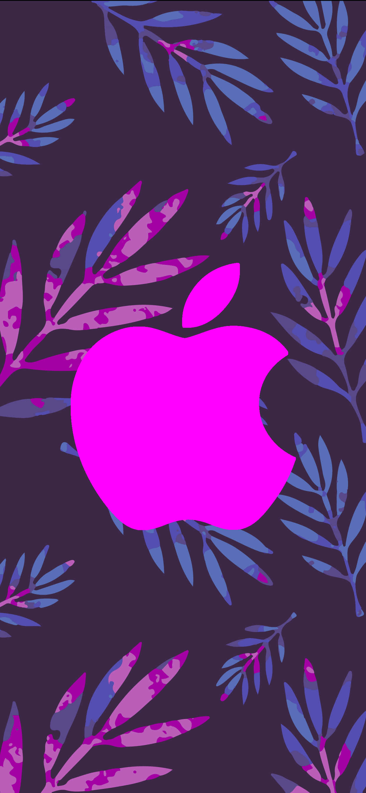 Big Purple Logo Amazing Apple HD iPhone Wallpaper