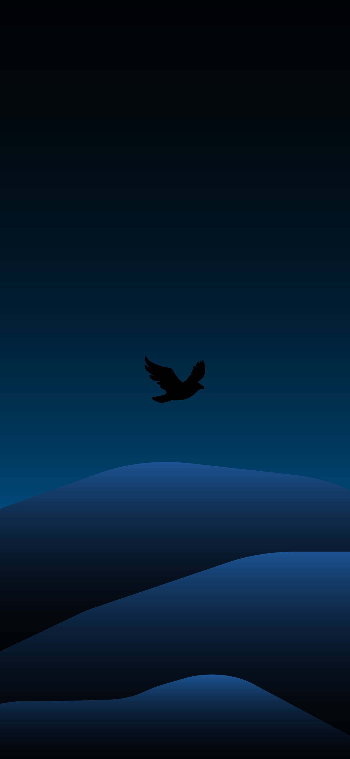 Bird Flying Minimal Dark iPhone Wallpaper