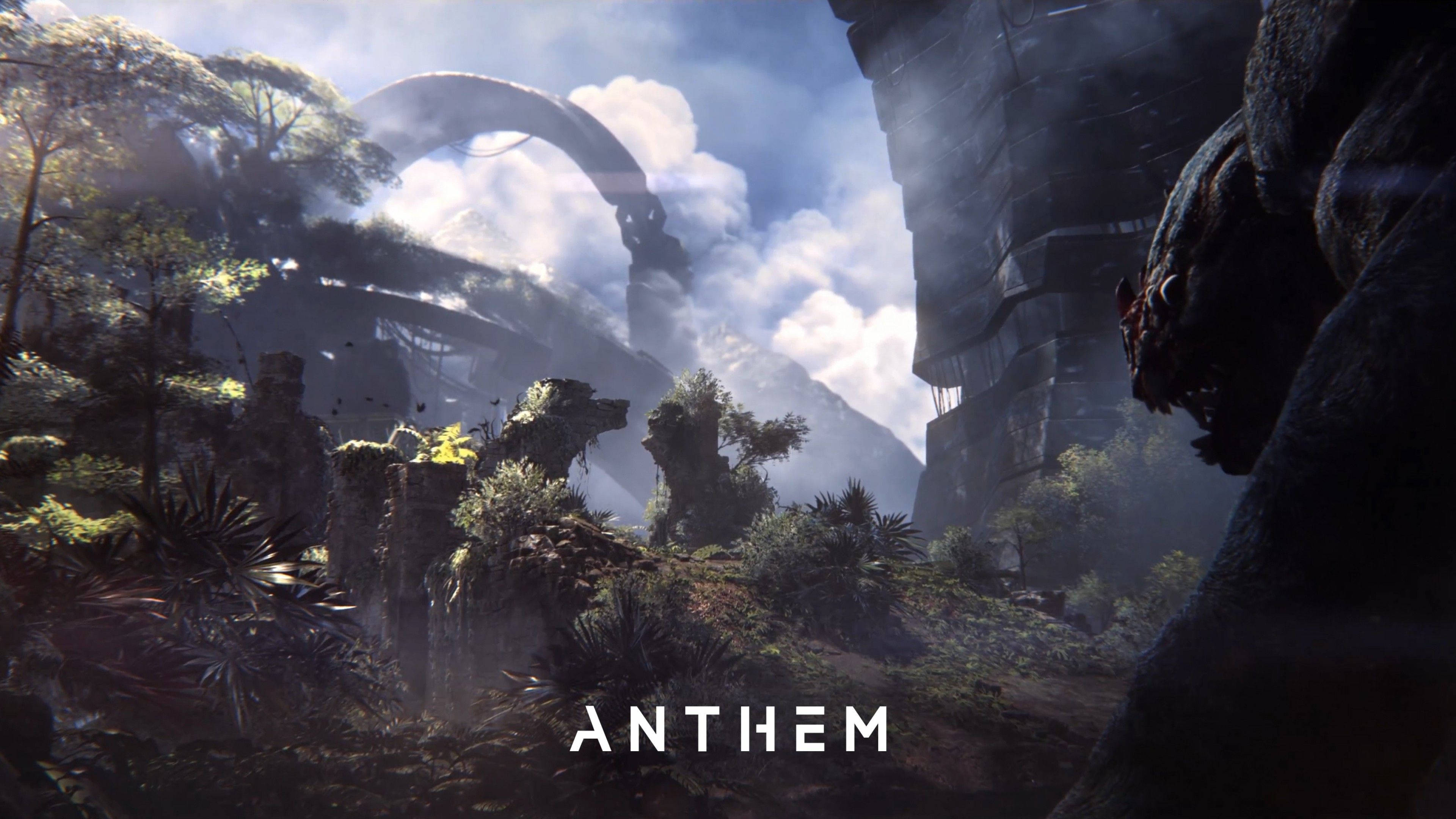 Bisitahin ang mystical Fortress ng Anthem Wallpaper
