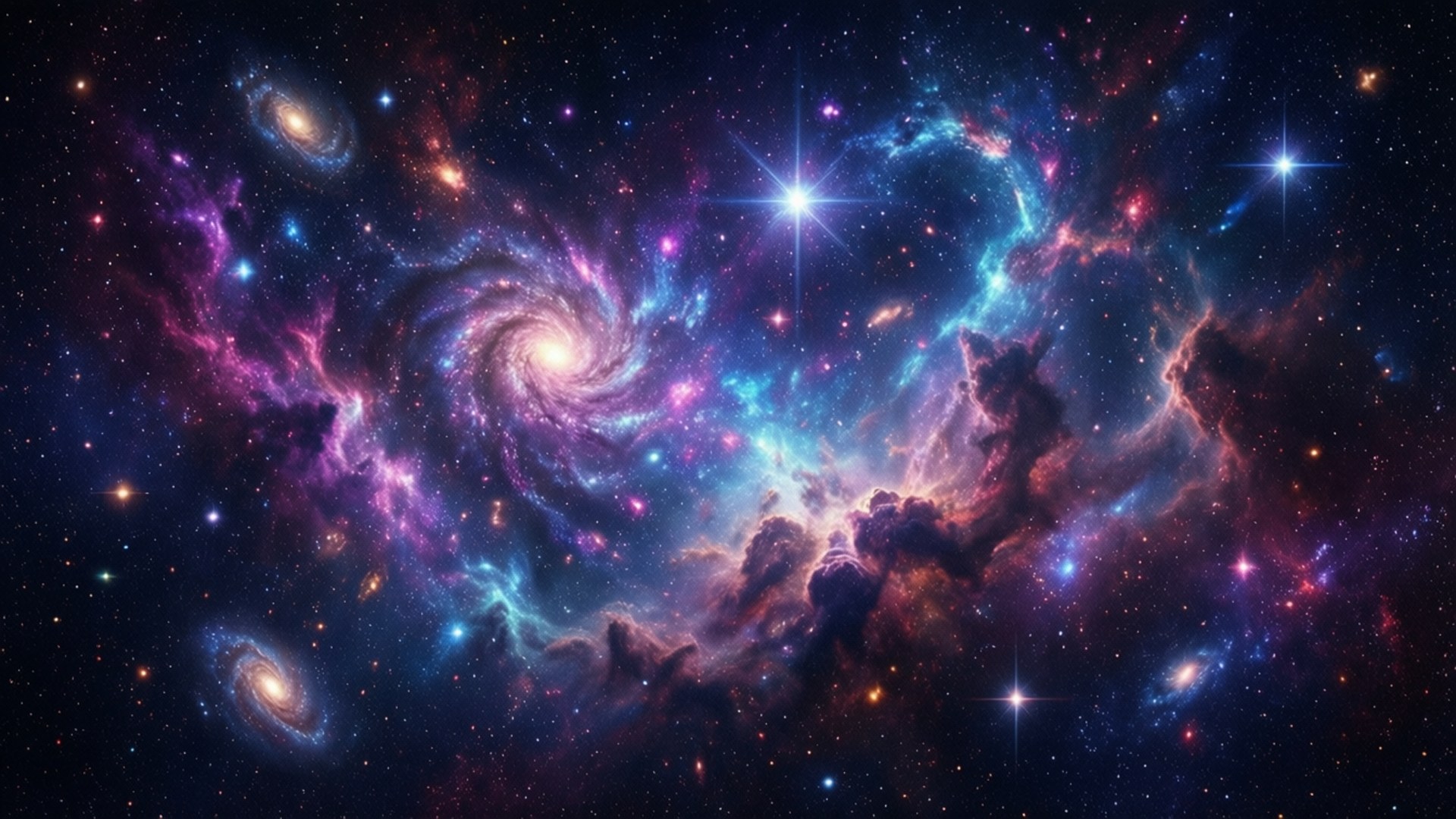 Bituin Nebula Malalim na Kalawakan Wallpaper