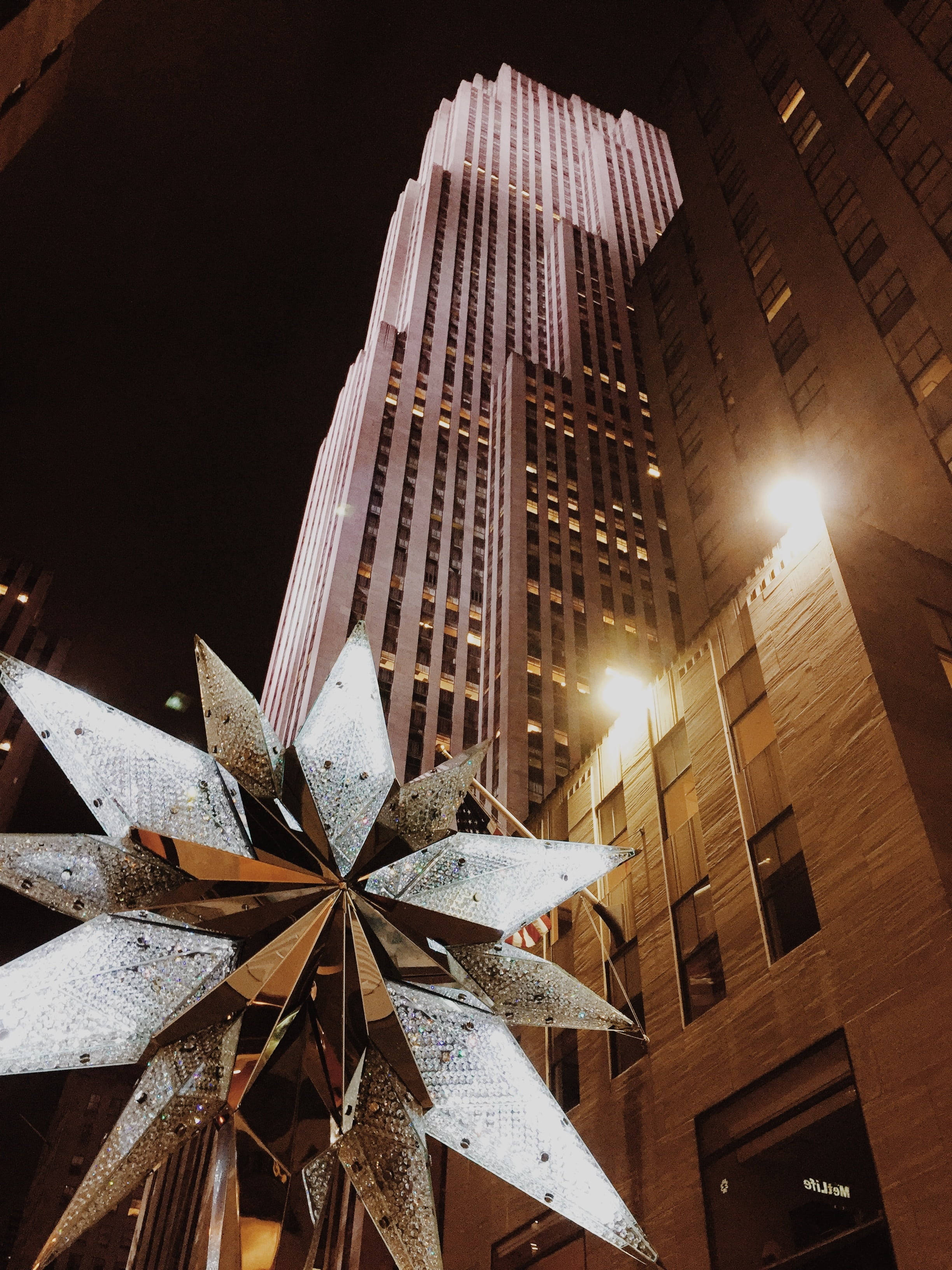 Bituin ng Rockefeller Center Para sa Telepono Wallpaper