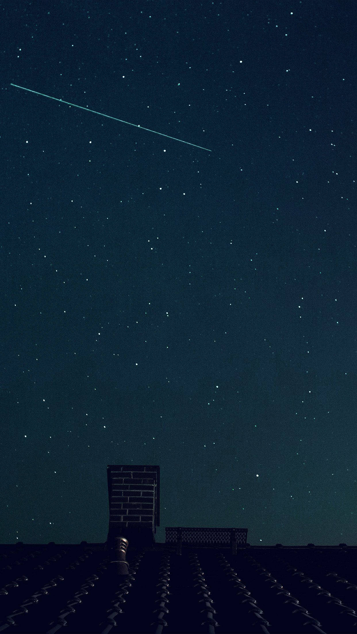 Bituing Bumaril sa Asul na Langit Wallpaper
