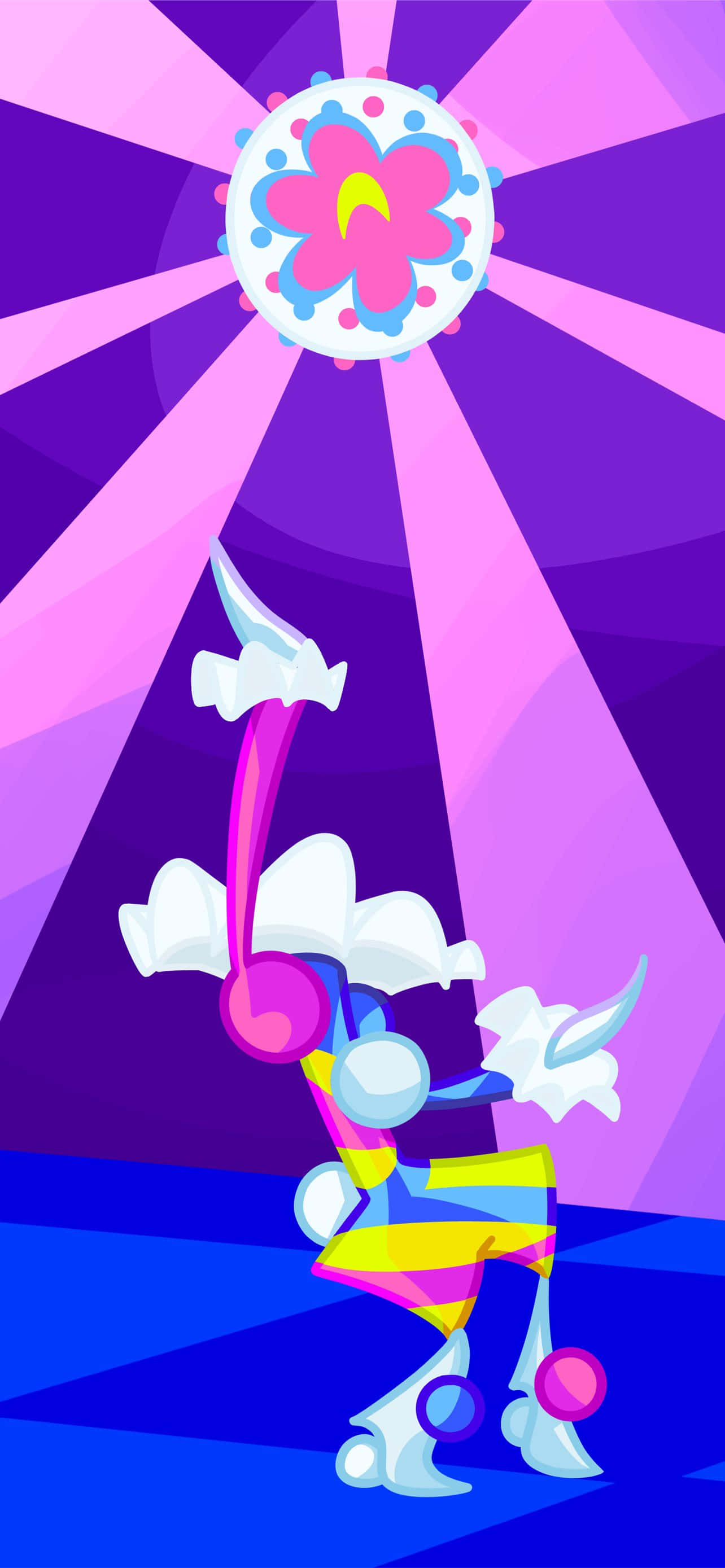 Blacephalon Itinataas ang Ulo sa Hangin Wallpaper