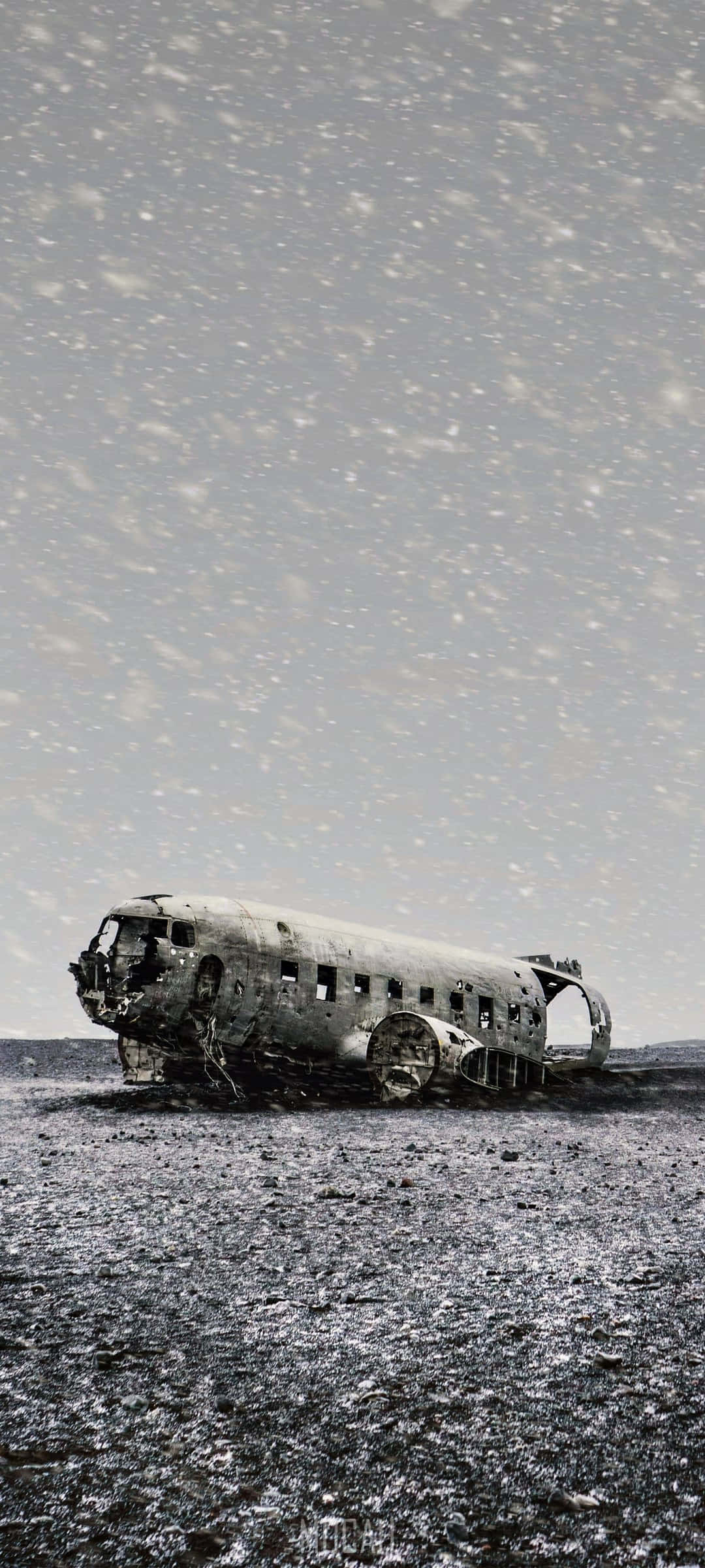 Black And White Crashed Airplane Android Plane Background Wallpaper