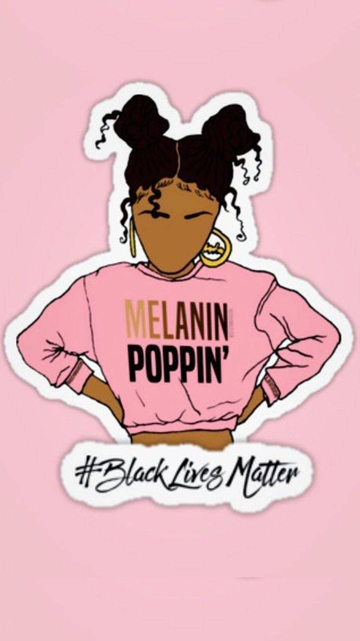Black Girl Baddie na May Melanin Poppin' Sweater Wallpaper