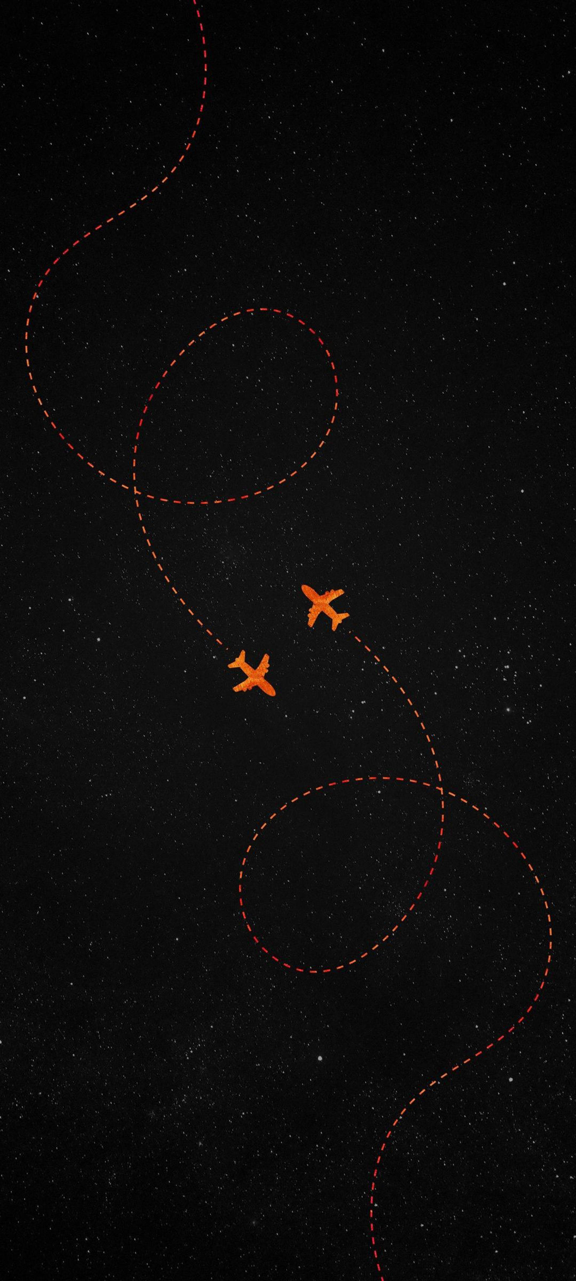 Black iPhone Planes Wallpaper