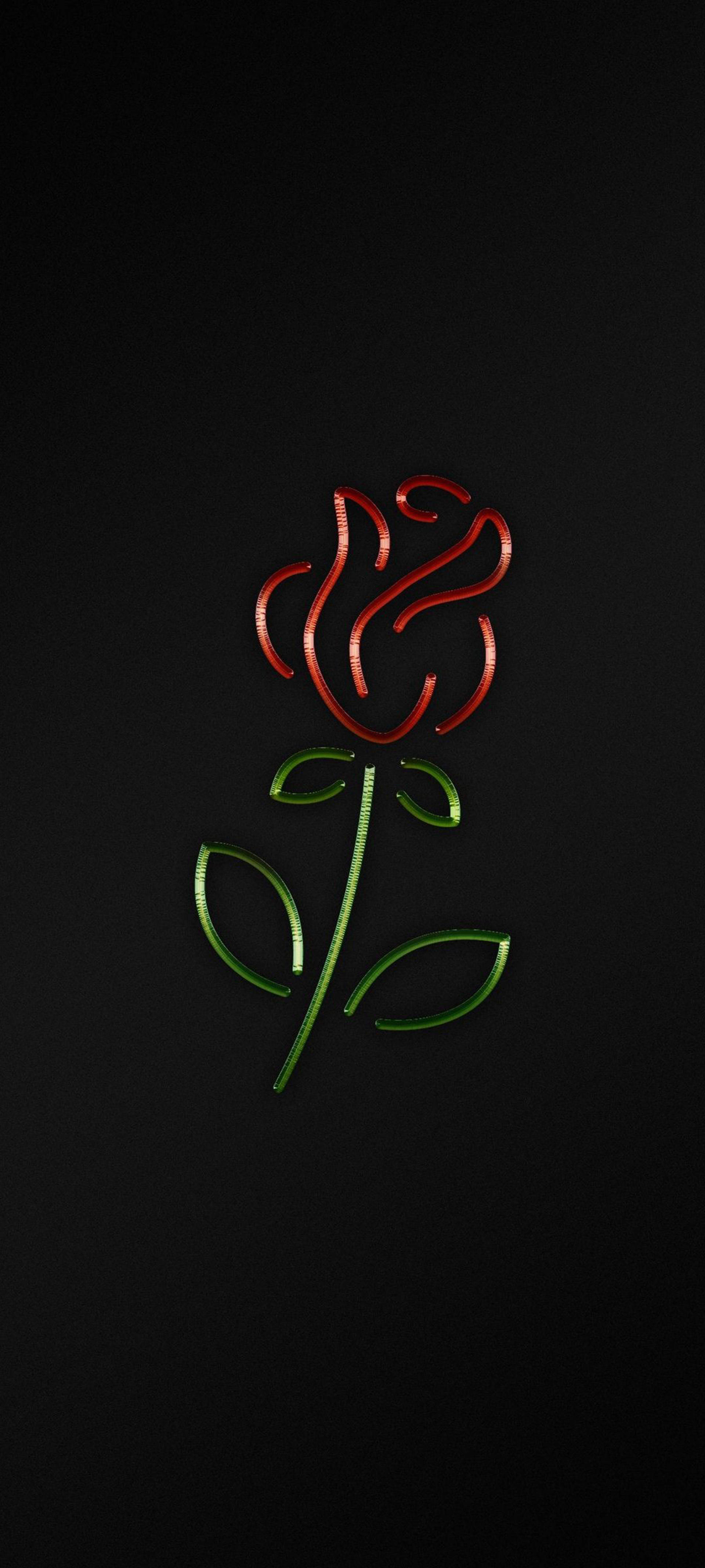 Black iPhone Rose Wallpaper