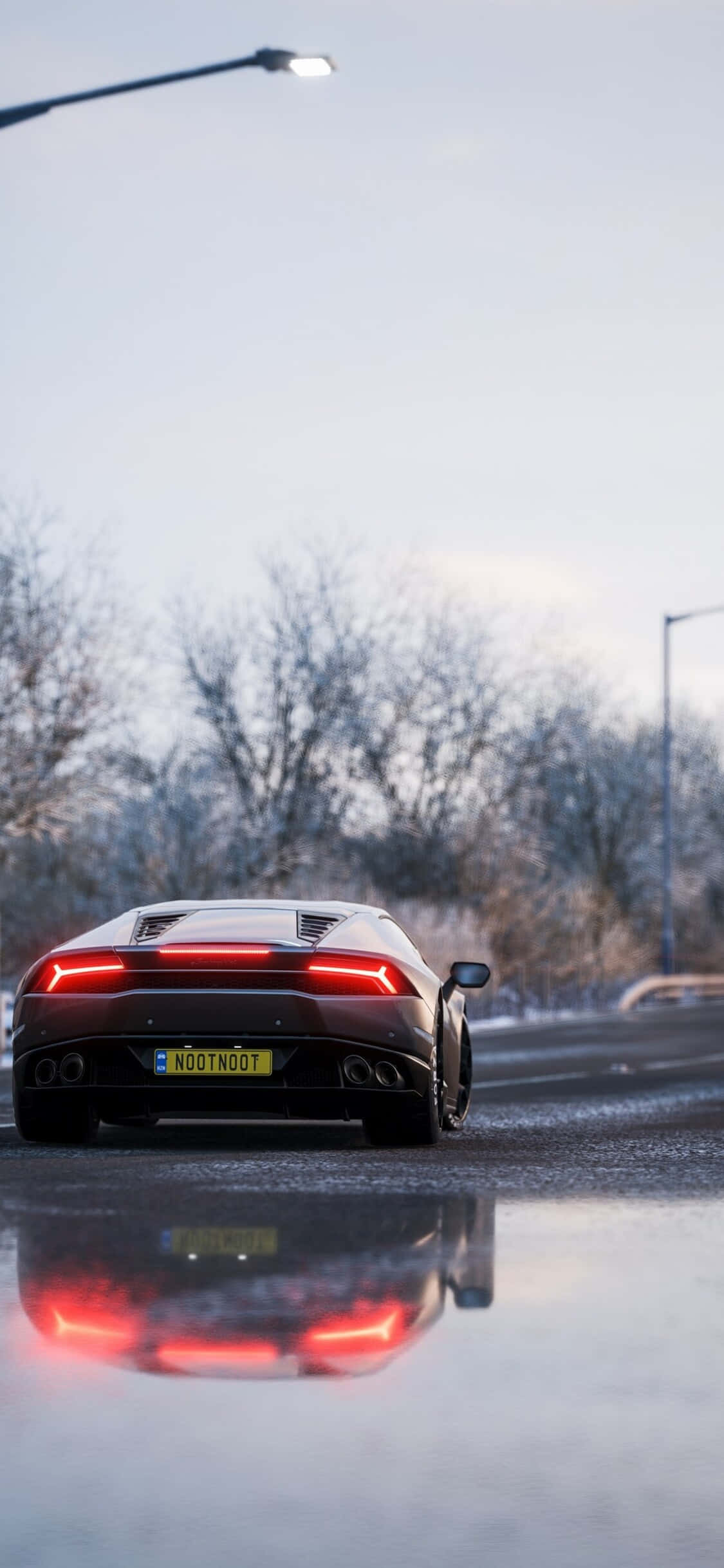 Black Lamborghini Huracan iPhone X Forza Motorsport 7 Background Wallpaper
