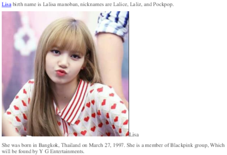 Blackpink Lisa Heart Print na Sando Wallpaper