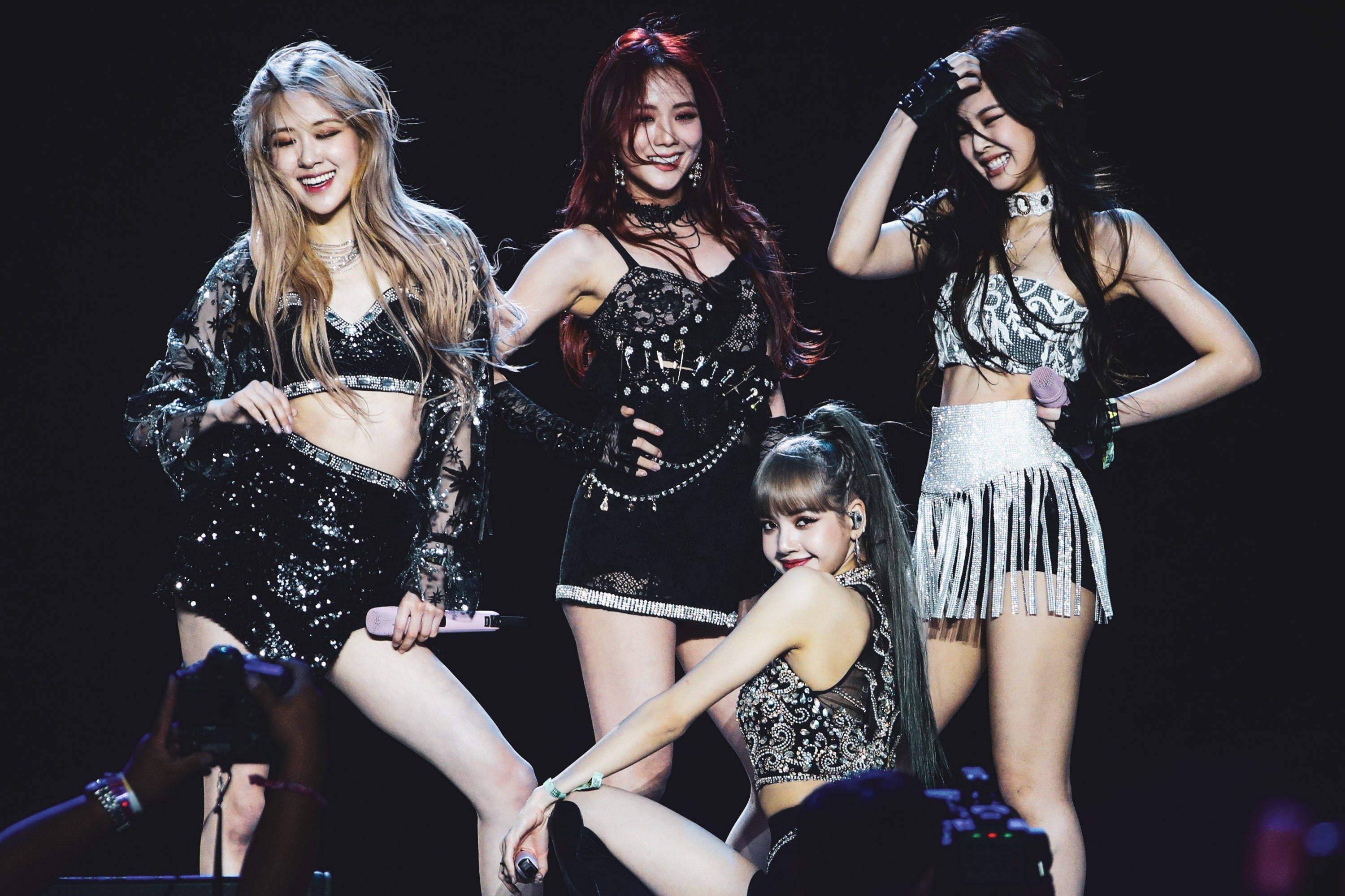 Blackpink sa Entabladong Candid Desktop Wallpaper