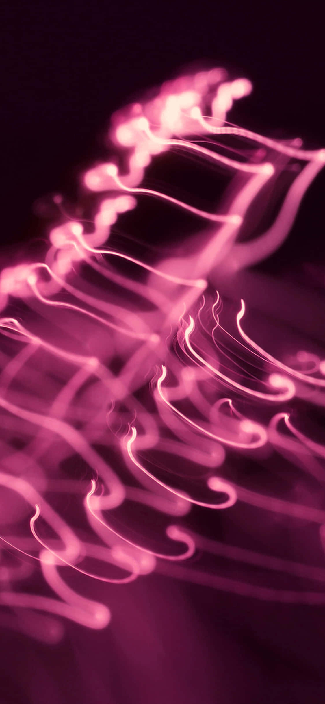 Namumulang romantikong puso ng dark pink Wallpaper