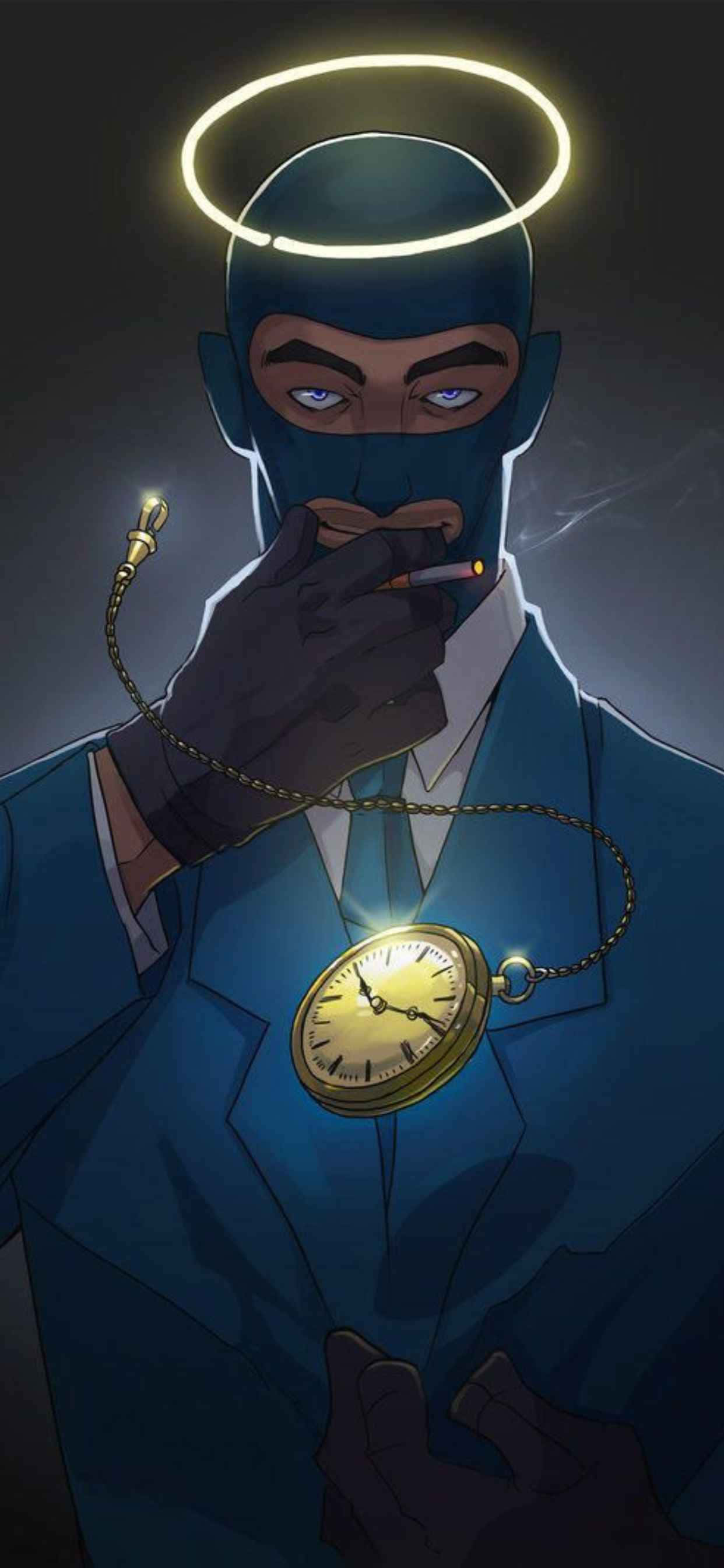 Blue Spy iPhone Xs Max Team Fortress 2 Background Wallpaper
