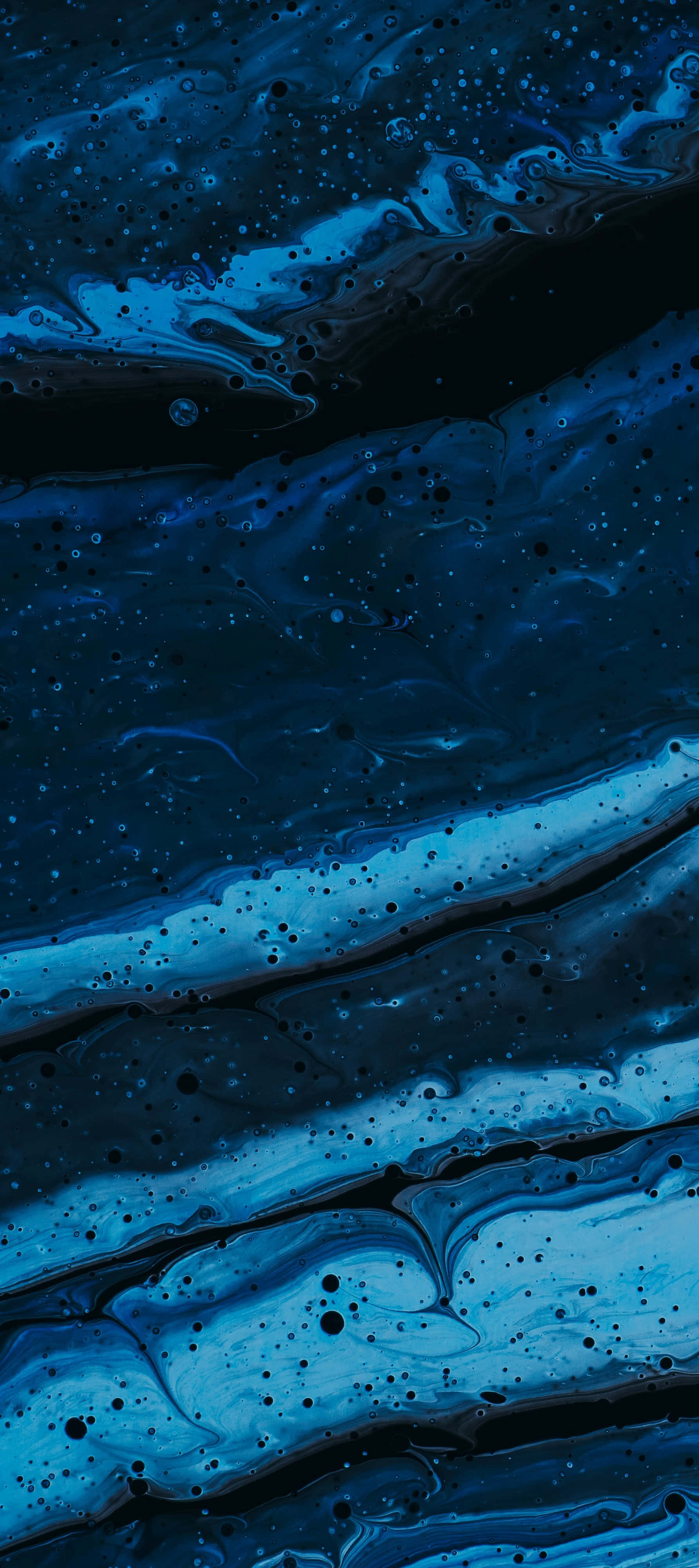Blue Tones iPhone X Marble Background Wallpaper