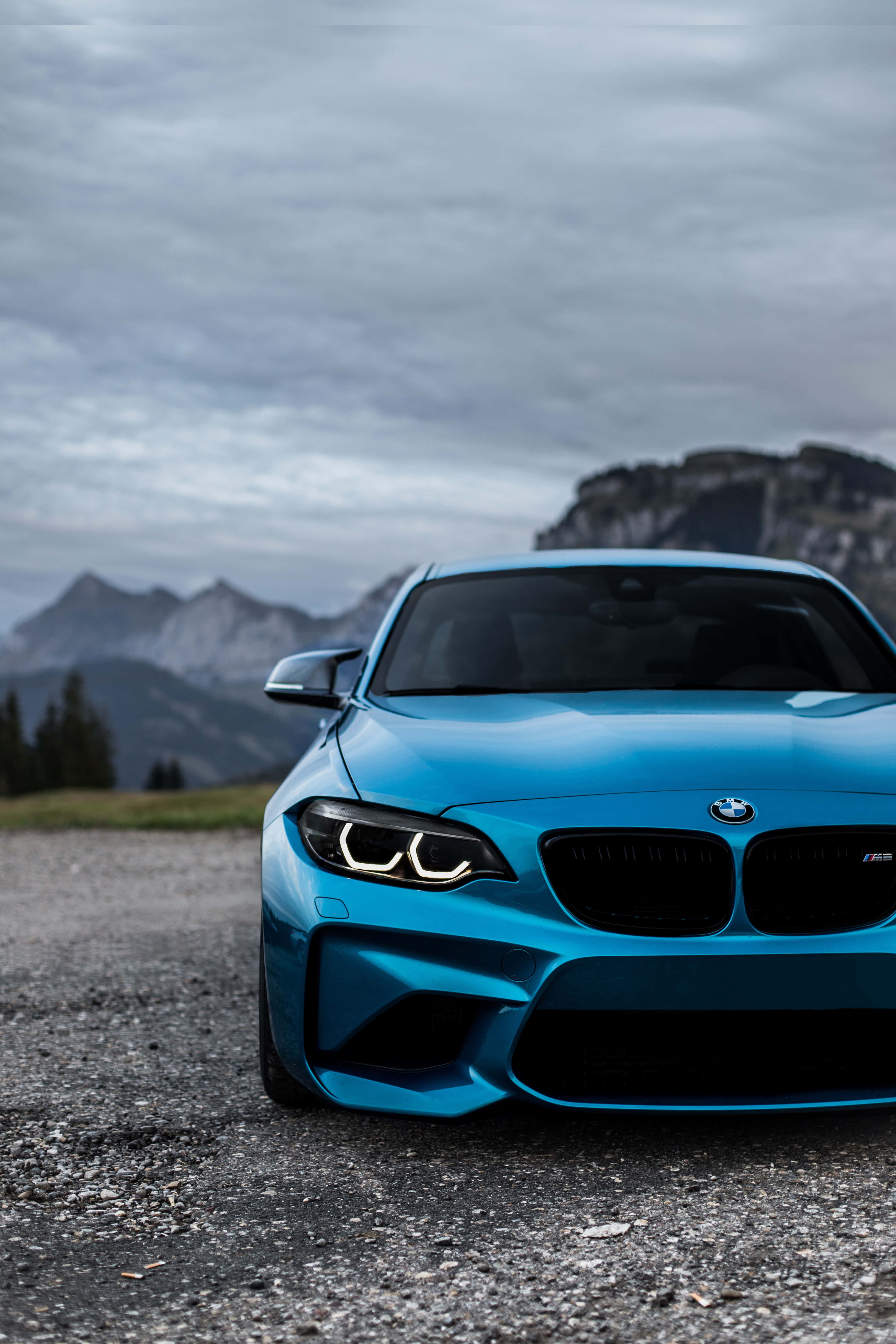Bmw Background Asul na Kulay na Kotse Wallpaper