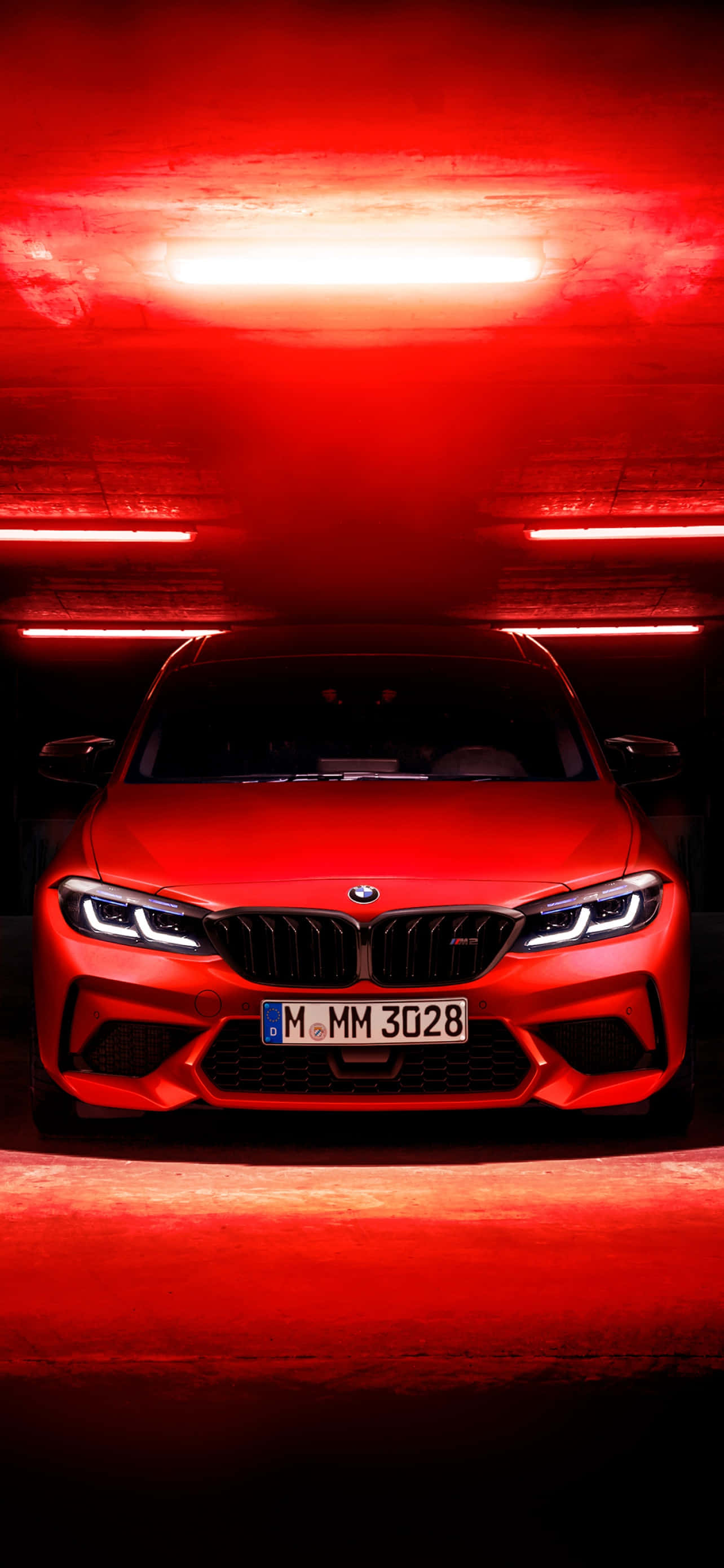Bmw Background Bright Red Color Wallpaper