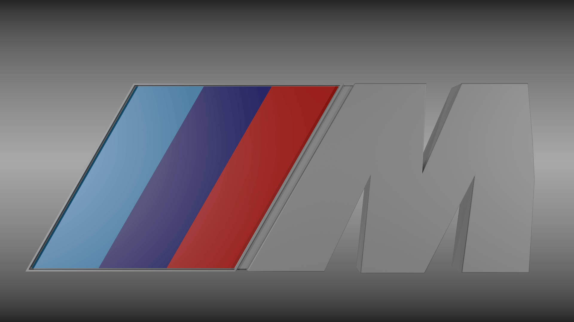 BMW M Logo sa Kulay Abo Wallpaper