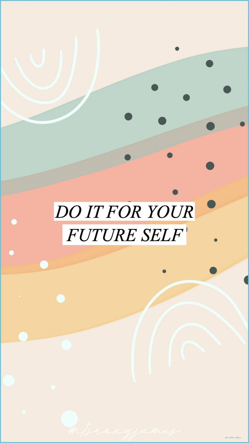 Boho Aesthetic Pastel na Kulay na May Quote Wallpaper
