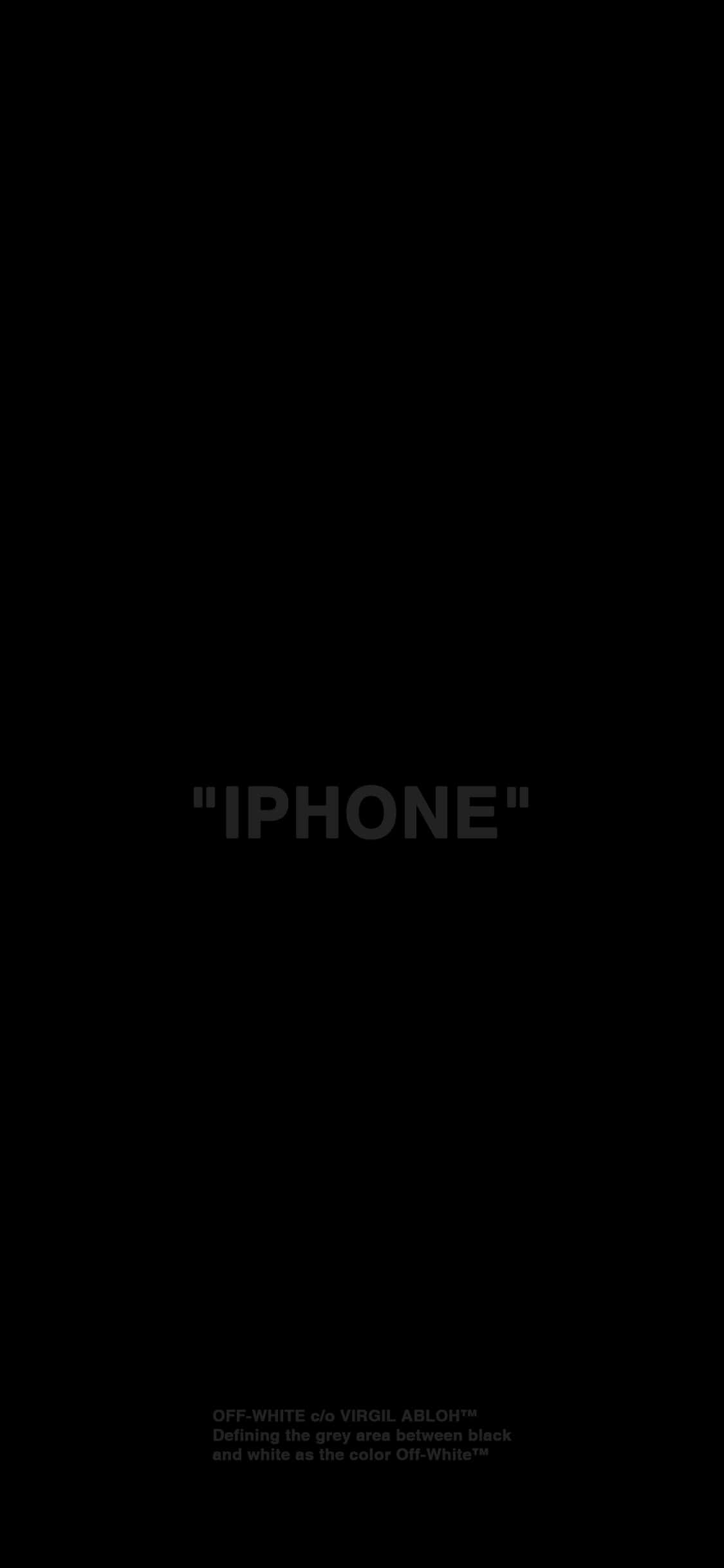 Bold Letters Typography iPhone XS OLED Background Wallpaper