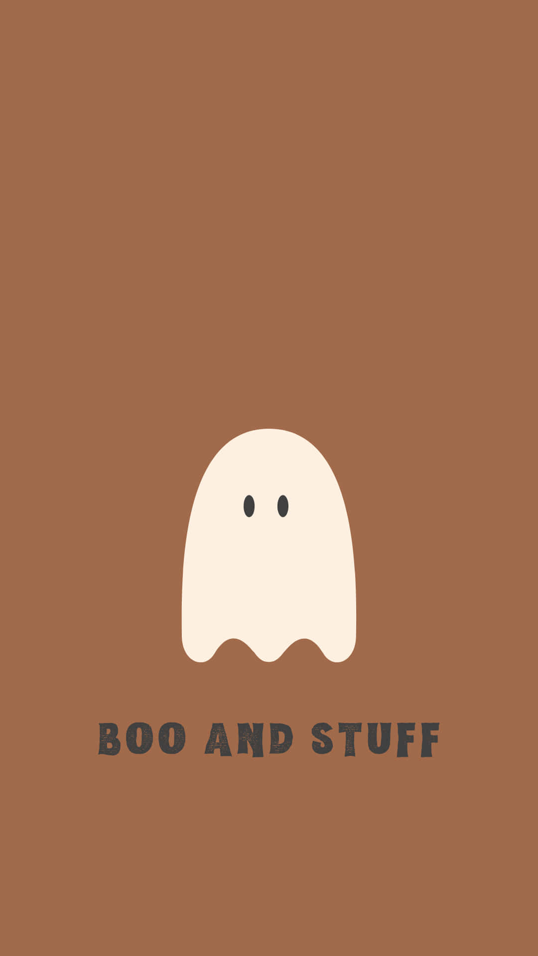 Boo at Iba Pa sa Brown na Background Wallpaper