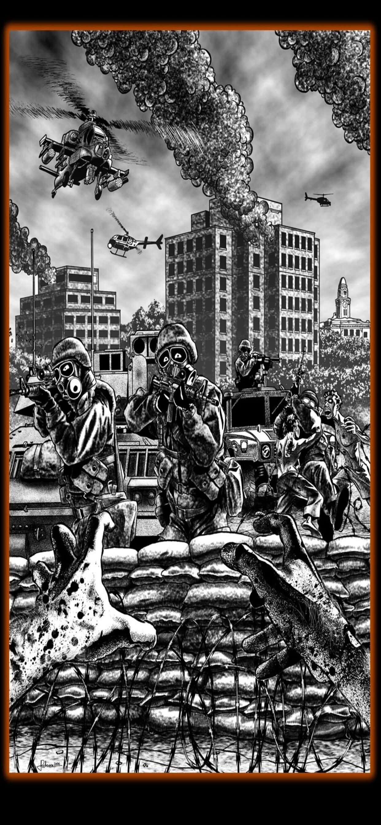 Book Illustration iPhone XS Max World War Z Background Wallpaper