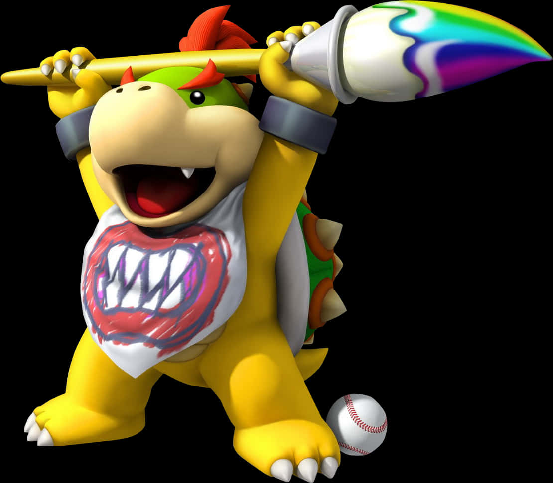 Bowser_ Baseball_ Galit Wallpaper