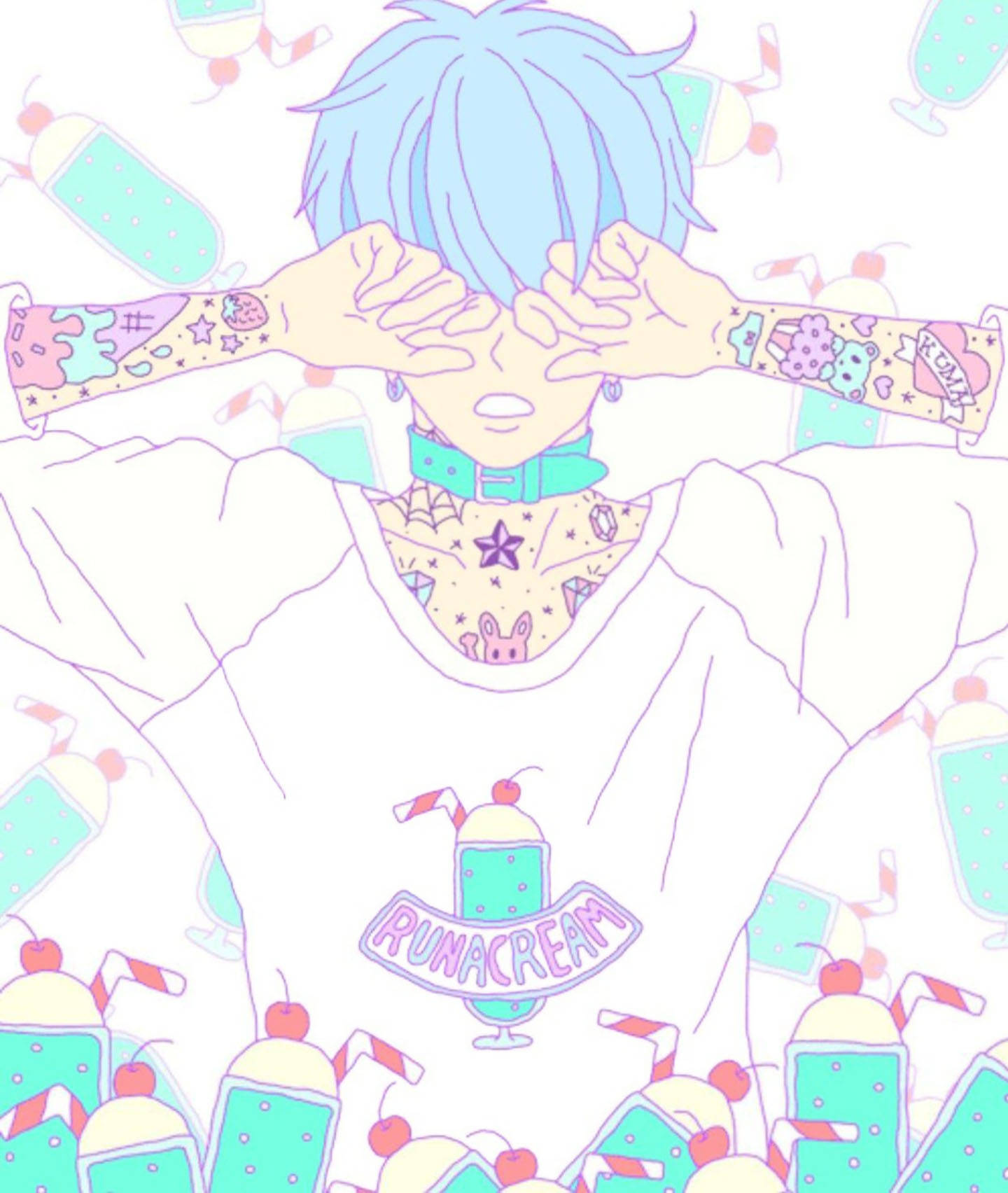 Boy na Pastel ang Estilo Wallpaper