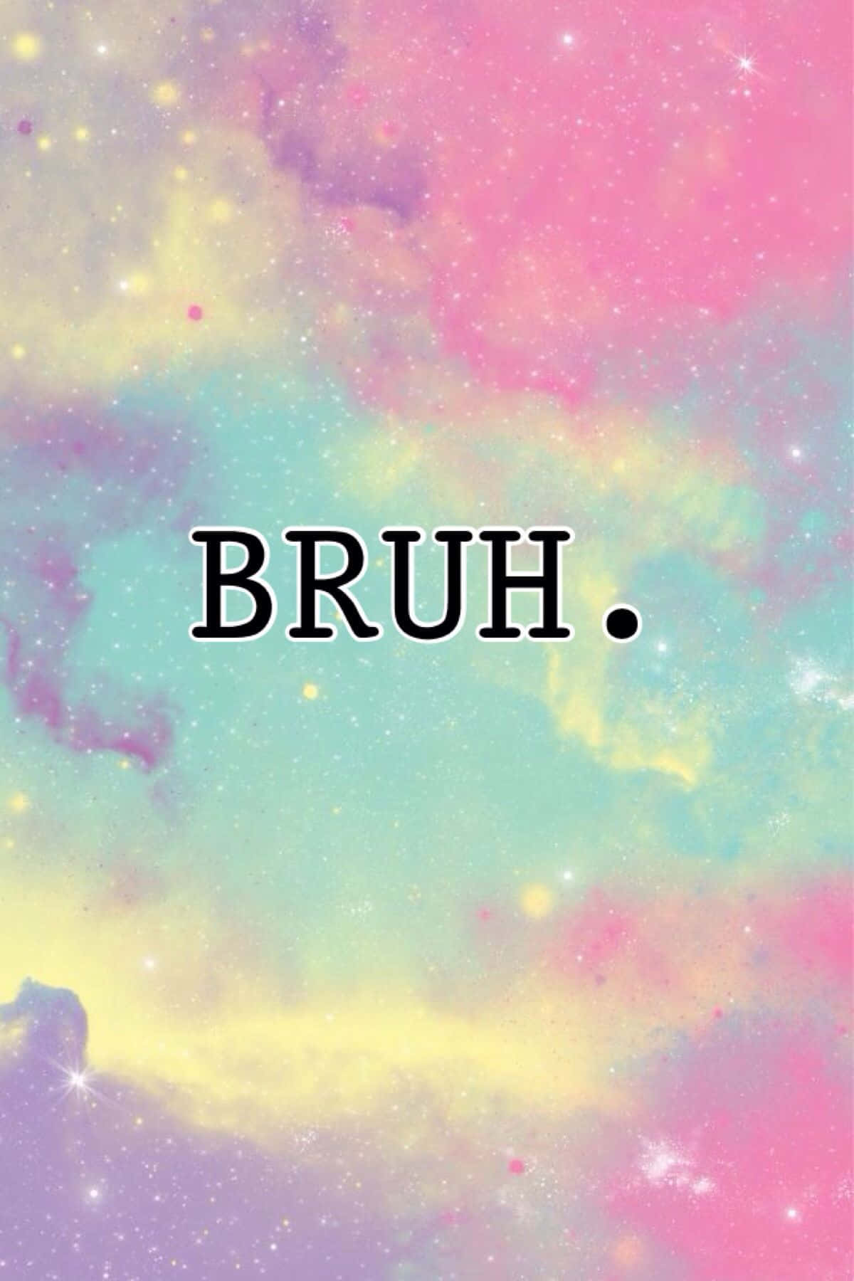Bruh Reaction Na May Colorful Pastel Background Wallpaper
