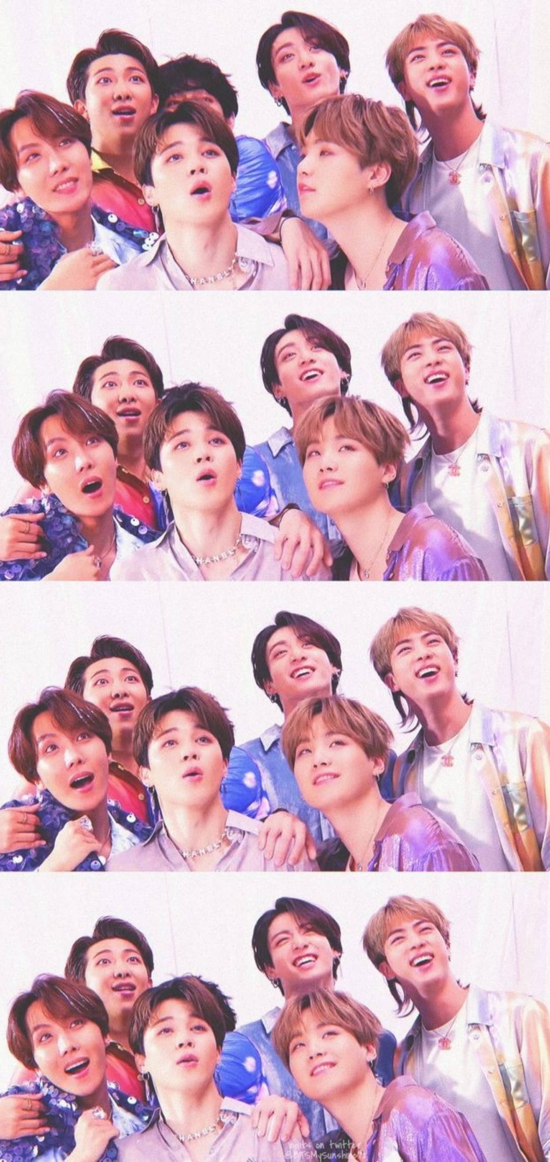 BTS Lockscreen Sequence Collage Wallpaper