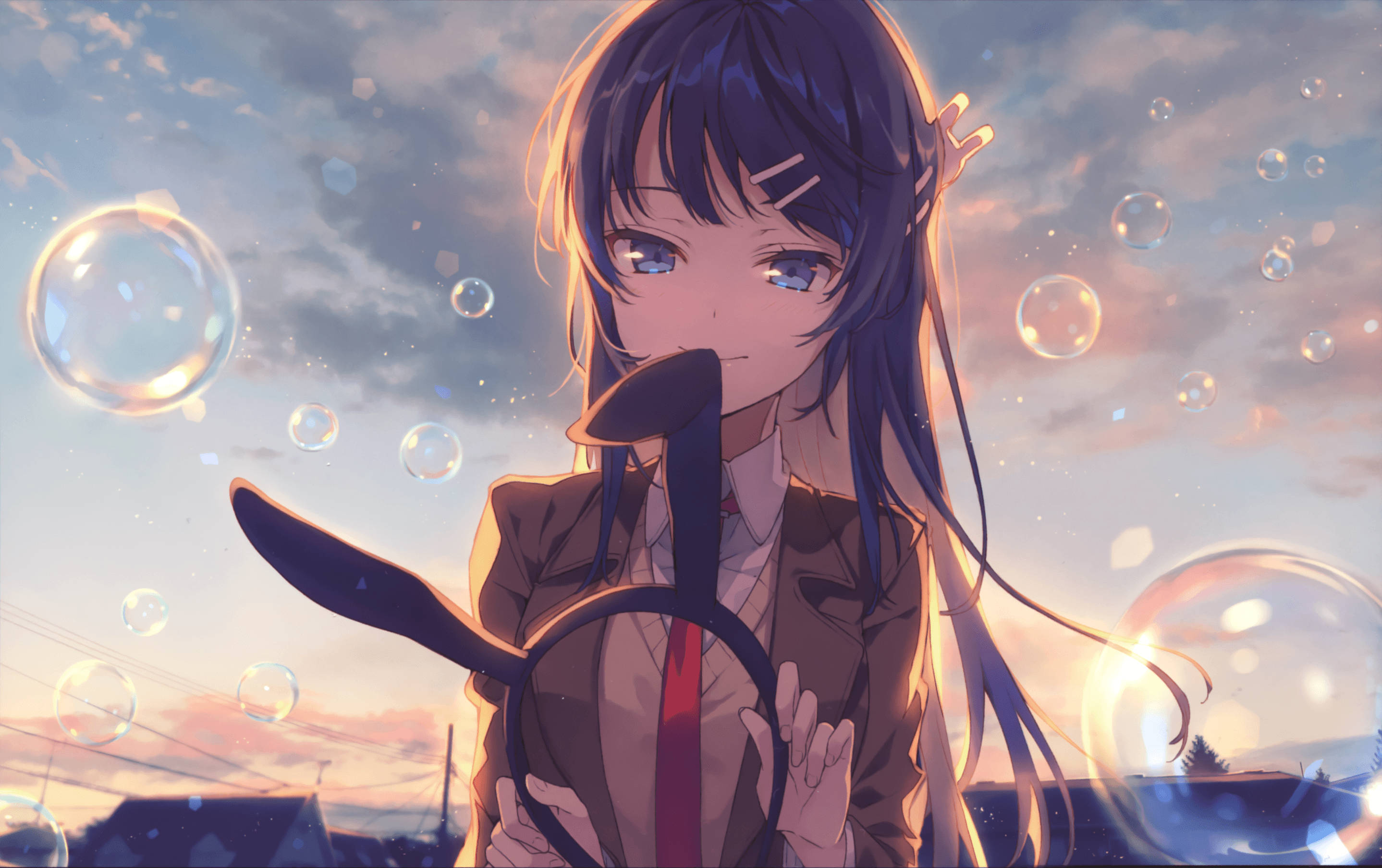 Bubble ng Rascal Does Not Dream Of Bunny Girl Senpai Wallpaper