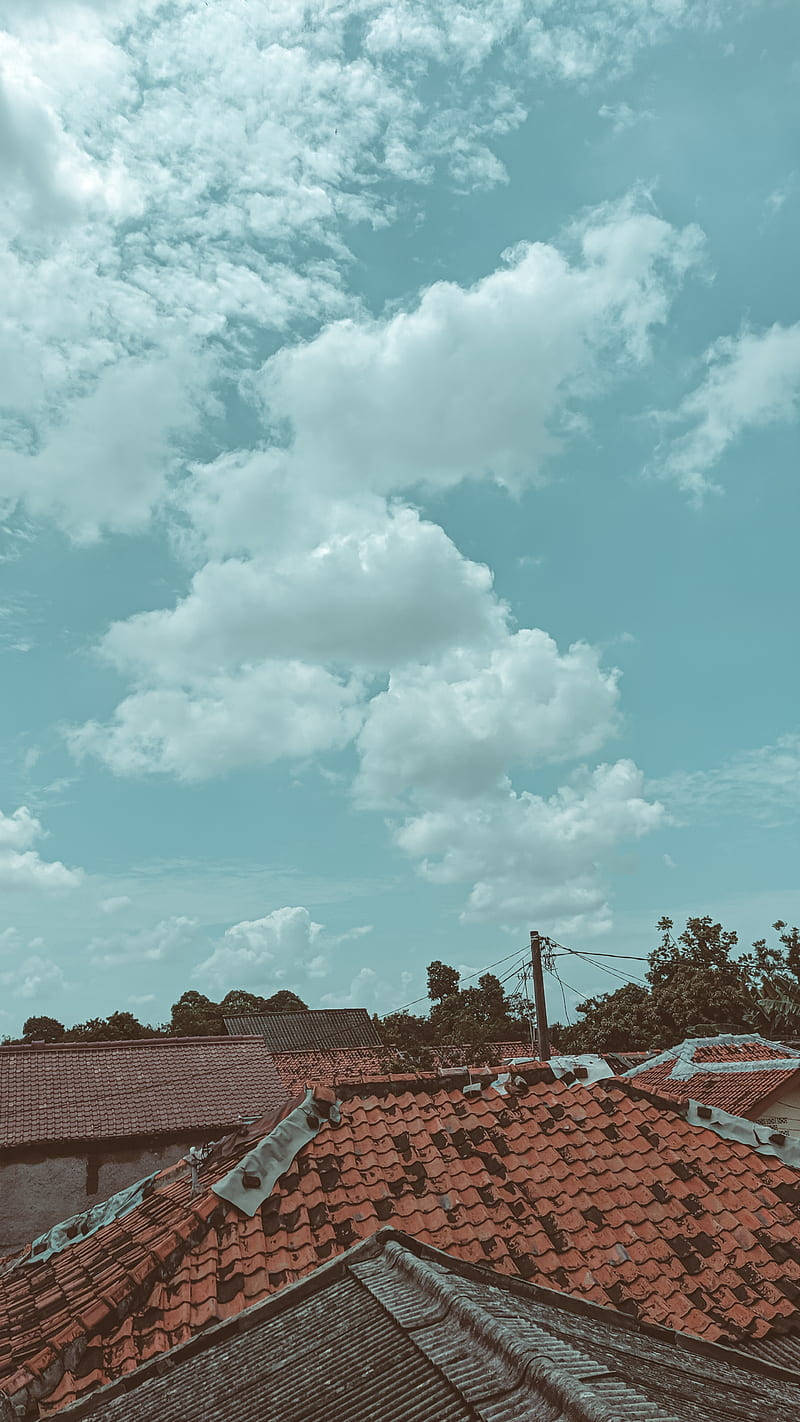 Bubong ng mga Bahay na Aesthetic para sa Phone Wallpaper