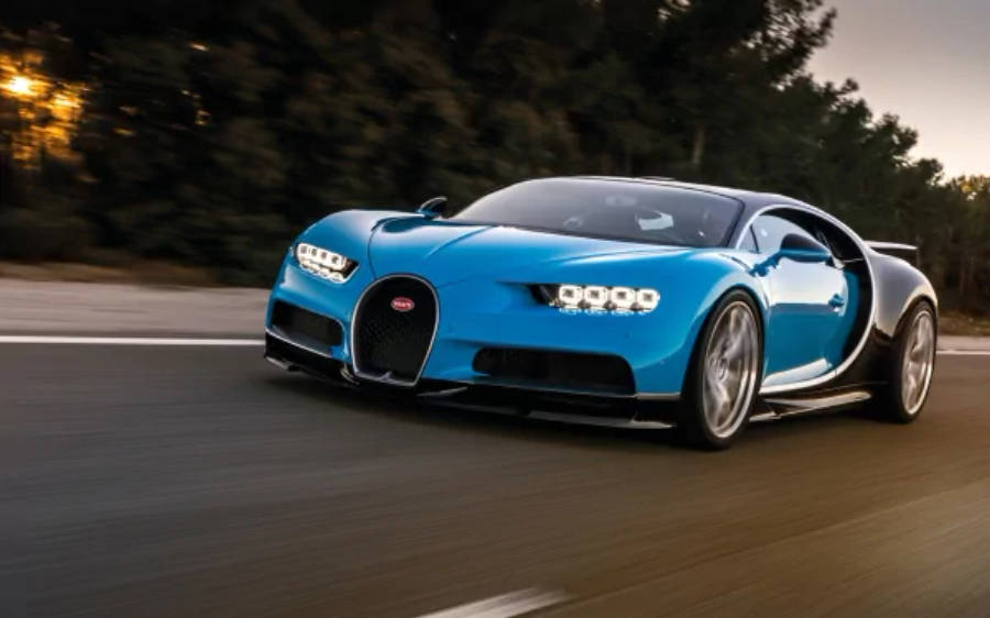 Bugatti Chiron Hypercar Gumagalaw 4K Wallpaper