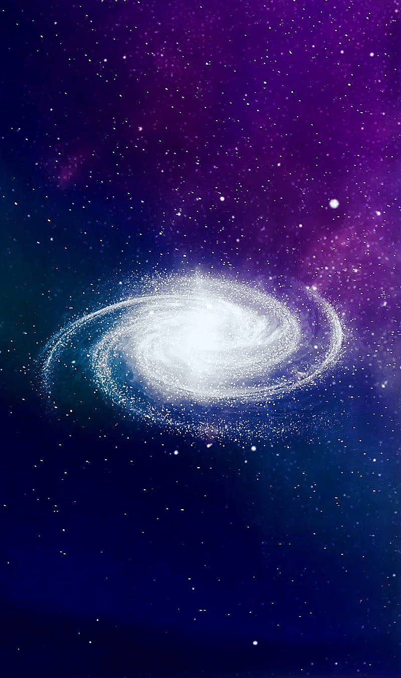 Buhay na White Spiral Galaxy Wallpaper
