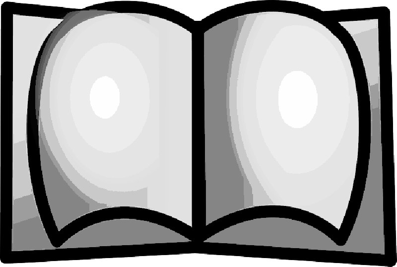 Bukas na Libro na Clipart Vector Wallpaper