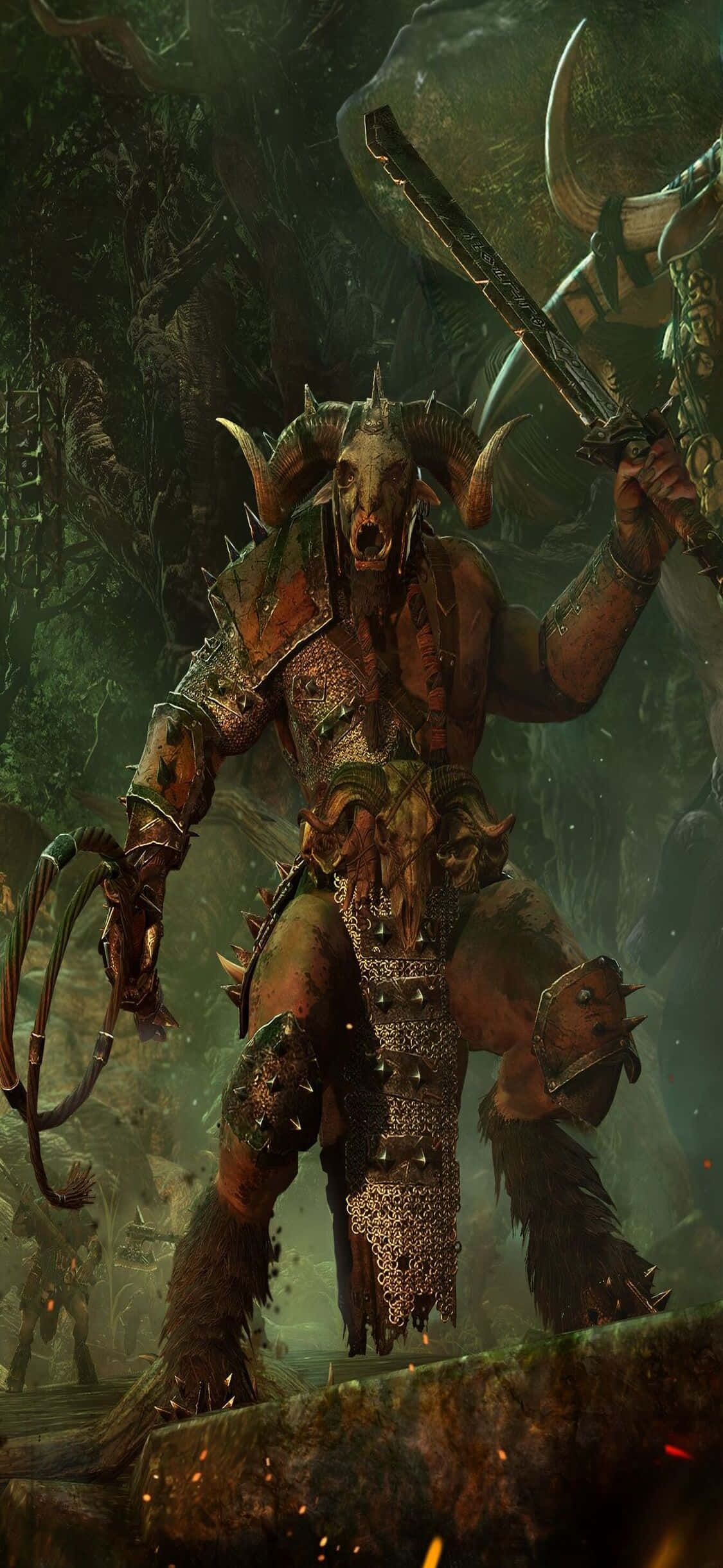 "Buksan ang Kapana-panabik na Mundo ng Total War: Warhammer gamit ang Pinakabagong iPhone X" Wallpaper
