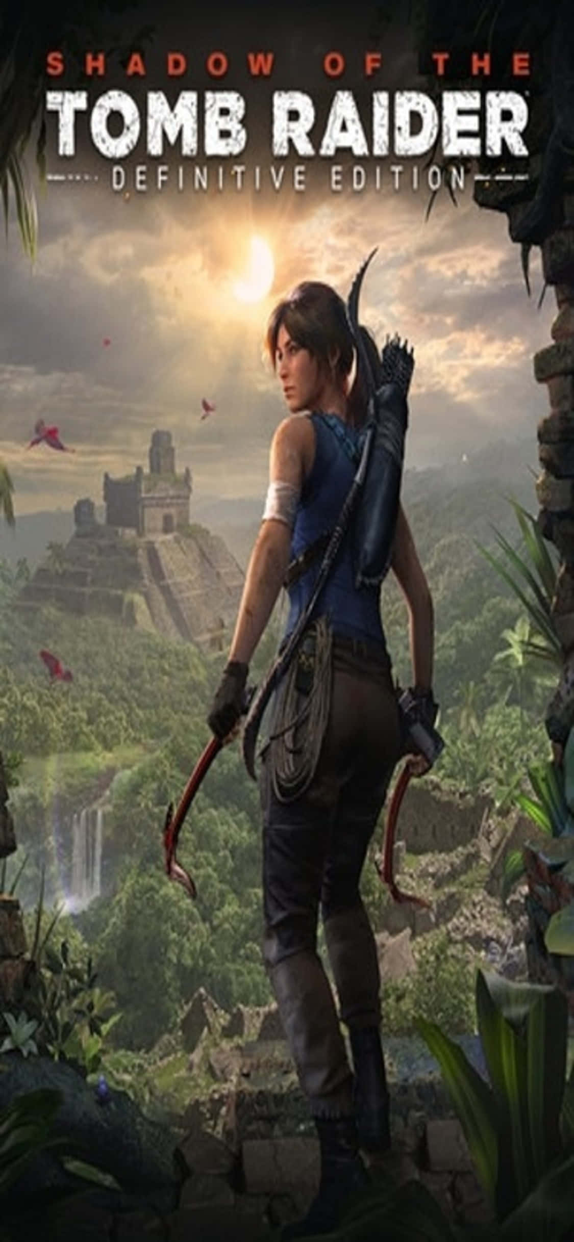 Buksan ang mga misteryo ng mundo kasama ang Shadow of the Tomb Raider para sa iPhone X Wallpaper