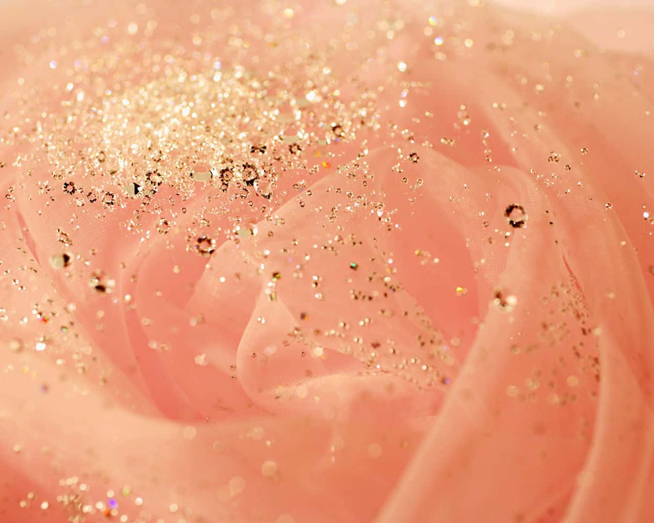 Bulaklak na May Background na Rose Gold Glitter Wallpaper