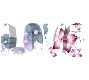 Bulaklak na Sining ng Pag-ibig Wallpaper