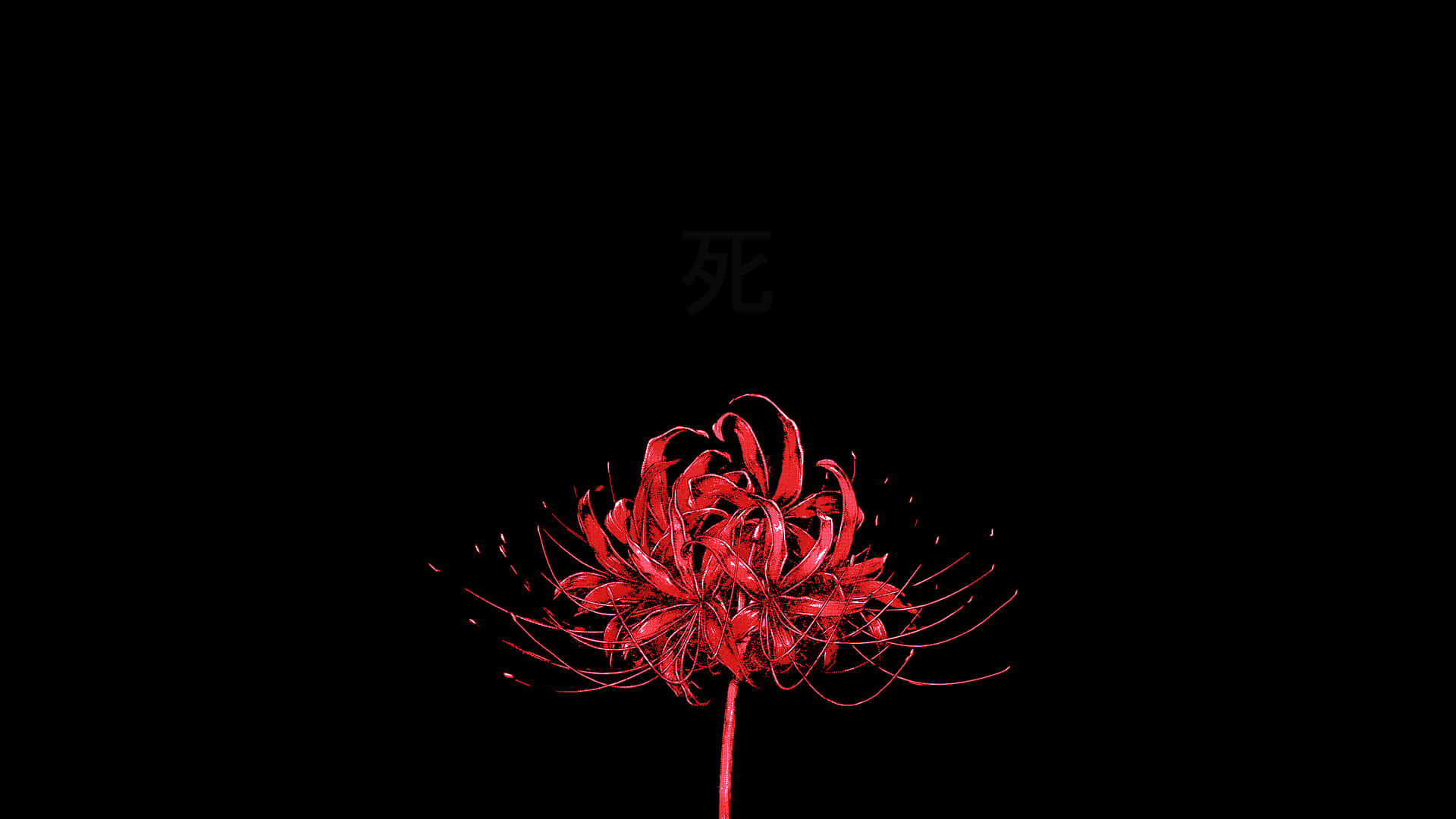 Bulaklak ng Tokyo Ghoul sa Dilim Wallpaper